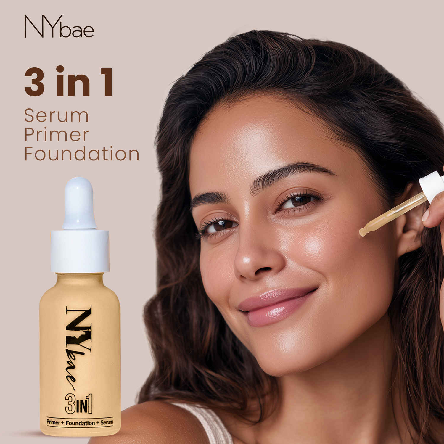 Buy NY Bae 3 in 1 Serum Foundation - Pure Beige 16 (30 ml) - Purplle