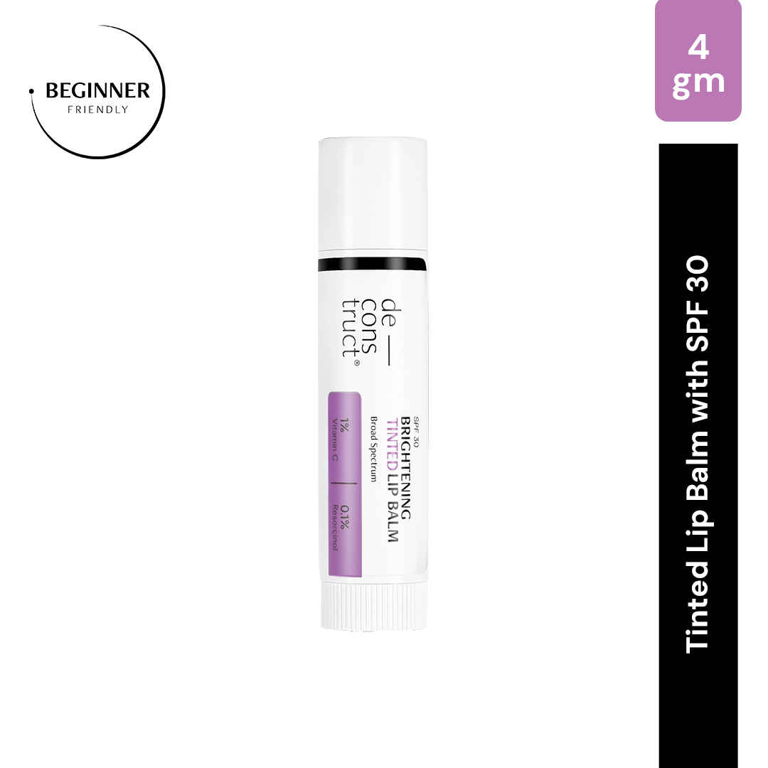 Buy Deconstruct Brightening Tinted Lip Balm with SPF 30 - 1% Vitamin C + 0.1% Resorcinol (4 gm) - Purplle