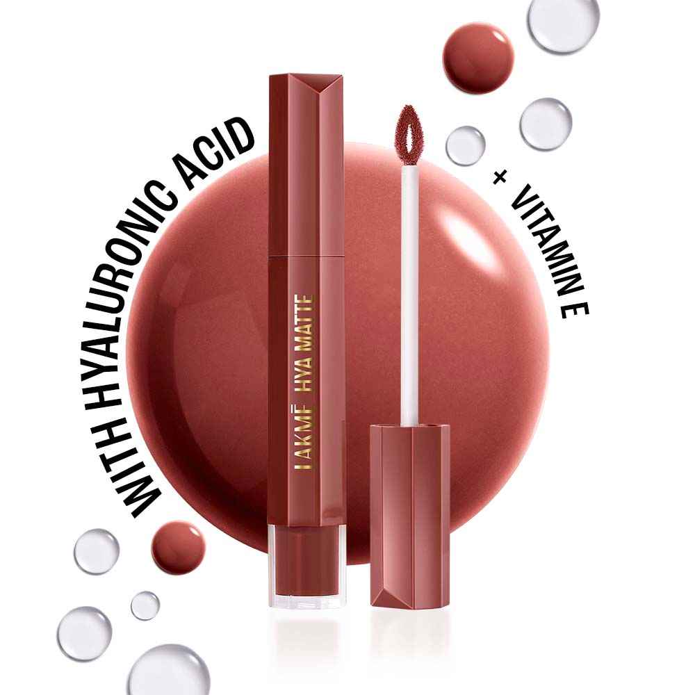 Buy Lakme 9to5 Hya Matte Liquid Lipstick With Hyaluronic Acid & Vitamin E, 2X Hydration, Long-lasting, Transferproof, Weightless Vacation Nude - 5.3 ml - Purplle