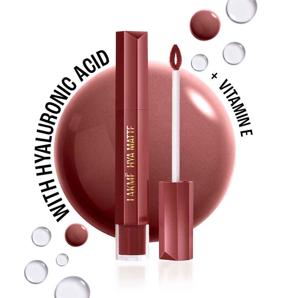 Buy Lakme 9to5 Hya Matte Liquid Lipstick With Hyaluronic Acid & Vitamin E, 2X Hydration, Long-lasting, Transferproof, Weightless Boardroom Blush - 5.3 ml - Purplle