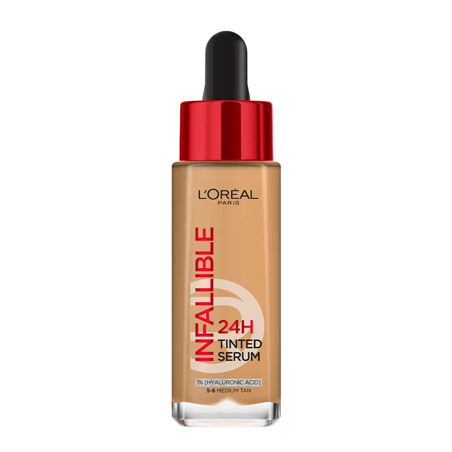 Buy L’Oreal Paris Infallible 24H Tinted Serum Foundation, Light-weight Coverage, Dewy & Radiant Finish, Transfer-proof, 5-6 Medium - Tan, 30 ml - Purplle