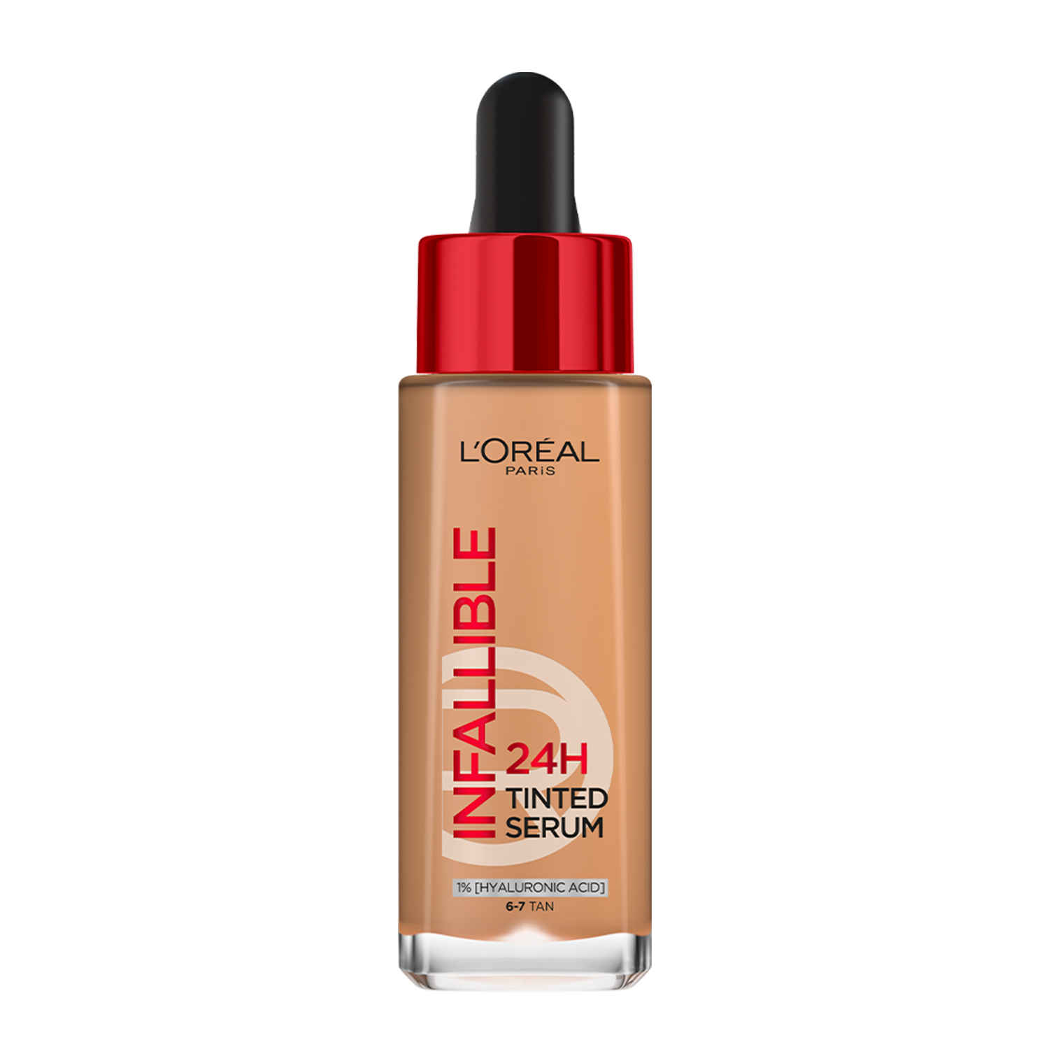 Buy L’Oreal Paris Infallible 24H Tinted Serum Foundation, Light-weight Coverage, Dewy & Radiant Finish, Transfer-proof, 6-7 Tan, 30 ml - Purplle
