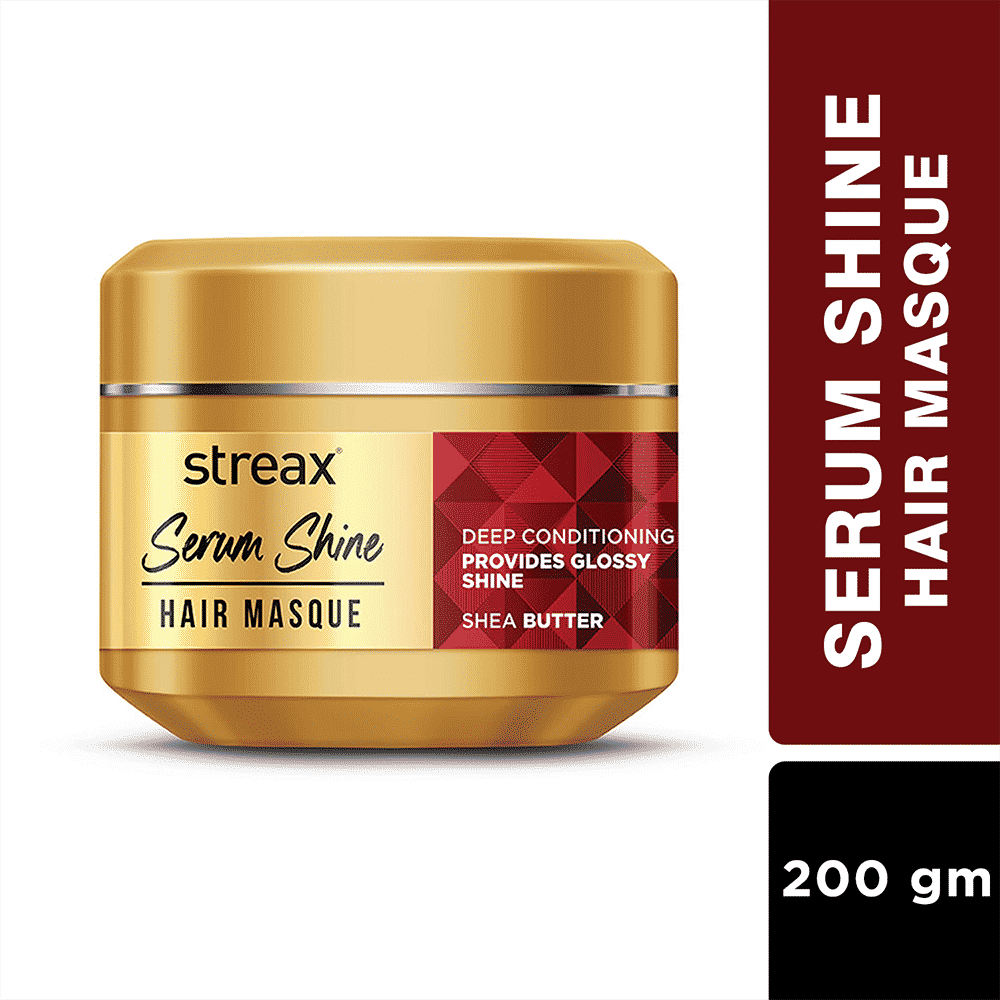 Buy Streax Serum Shine Hair Mask - 200 gm | For Dull hair , Infused with Shea Butter - Purplle