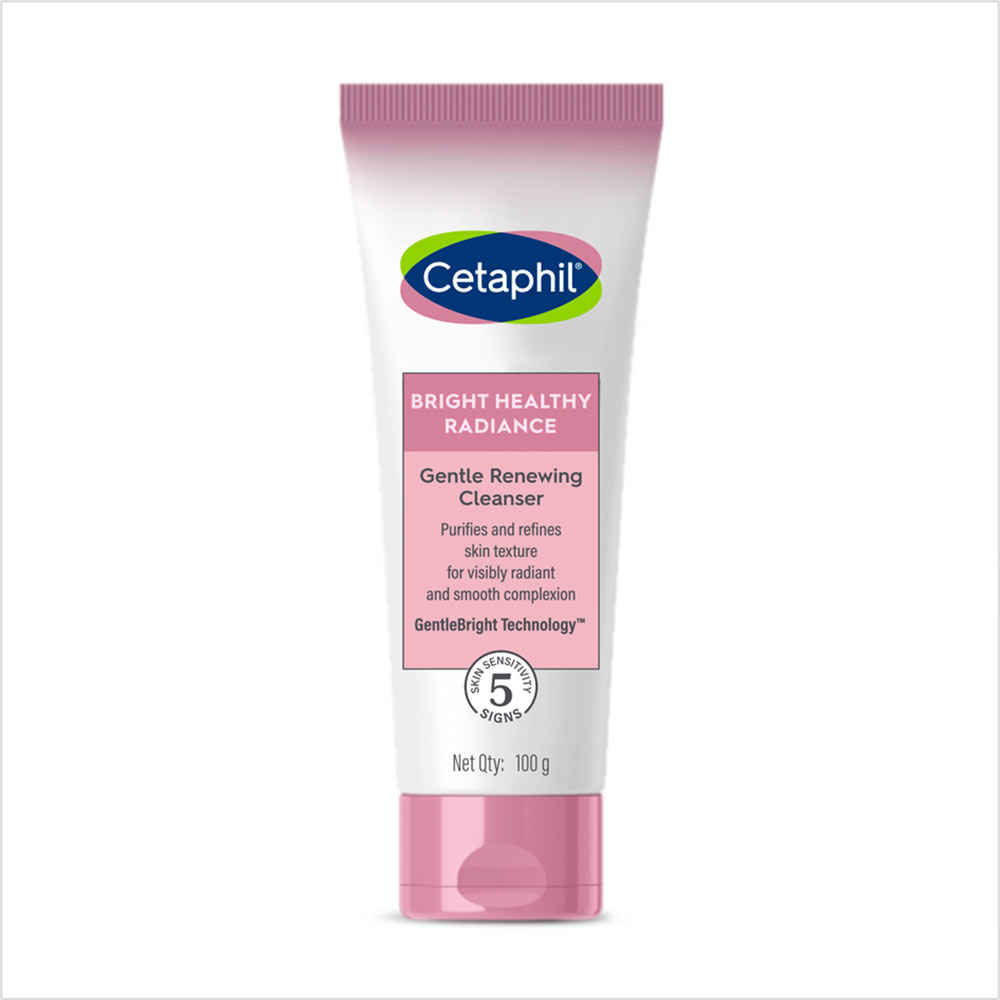 Buy CETAPHIL Bright Healthy Radiance Gentle Renewing Cleanser 100 gm | Face Wash for Smooth Skin - Purplle