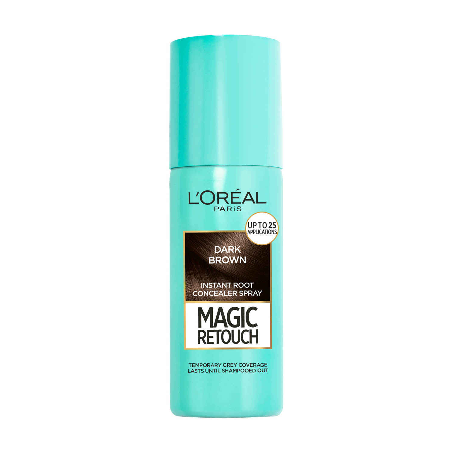 Buy L'Oreal Paris Magic Retouch Root Touch Up Hair Colour Spray, 2 Dark Brown - Temporary Hair Colour That Conceals Grey Hair, 75 ml - Purplle