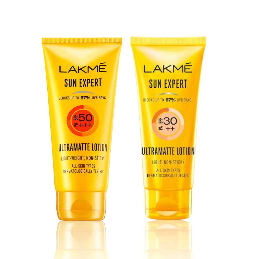 Buy Lakme Sun Protect Duo (Matte Sunscreen SPF 50 PA+++ 50 ml + Matte Sunscreen SPF 30 PA++ 50 ml) - Purplle