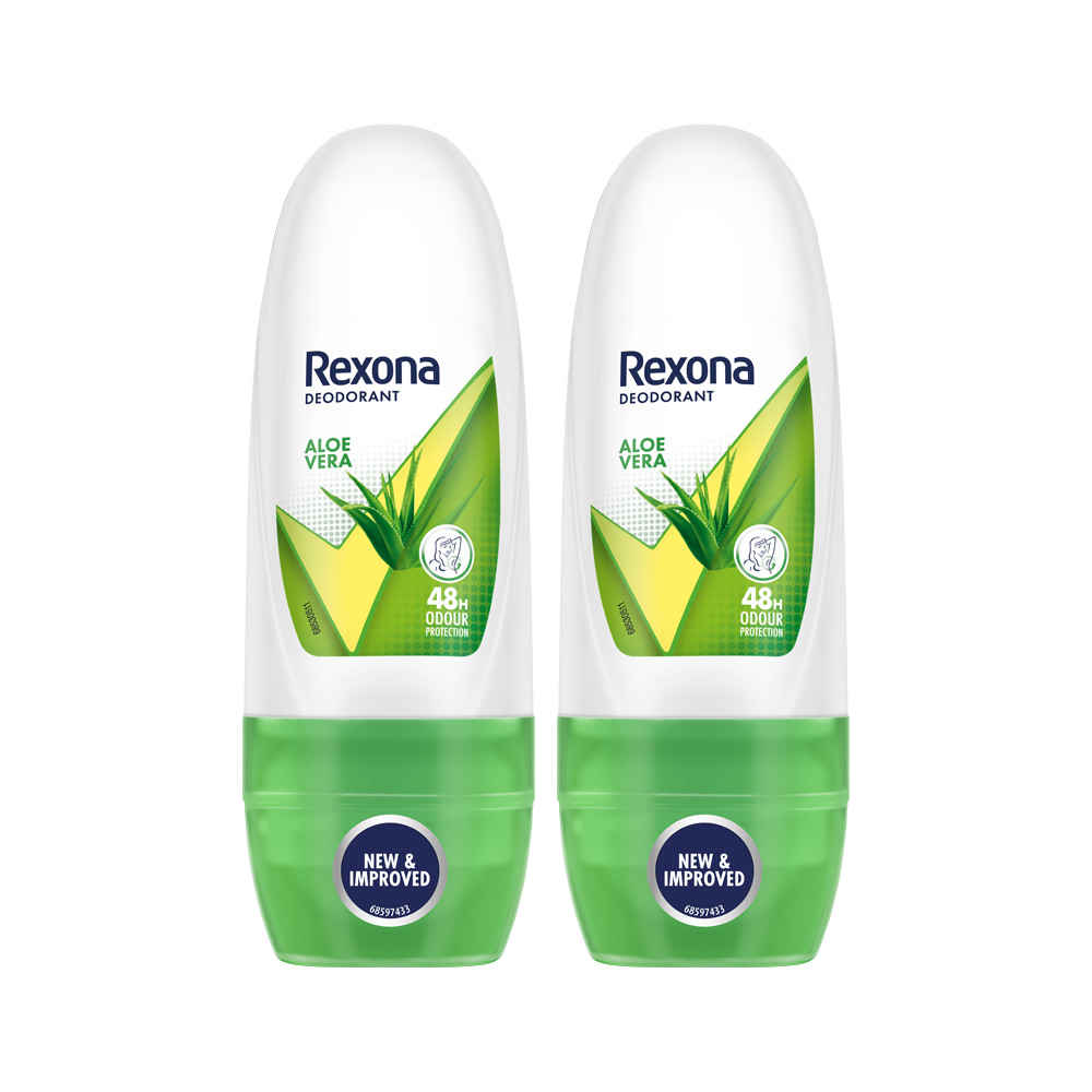 Buy Rexona Women Roll On Aloe Vera 25 ml ( Pack Of 2) - Purplle