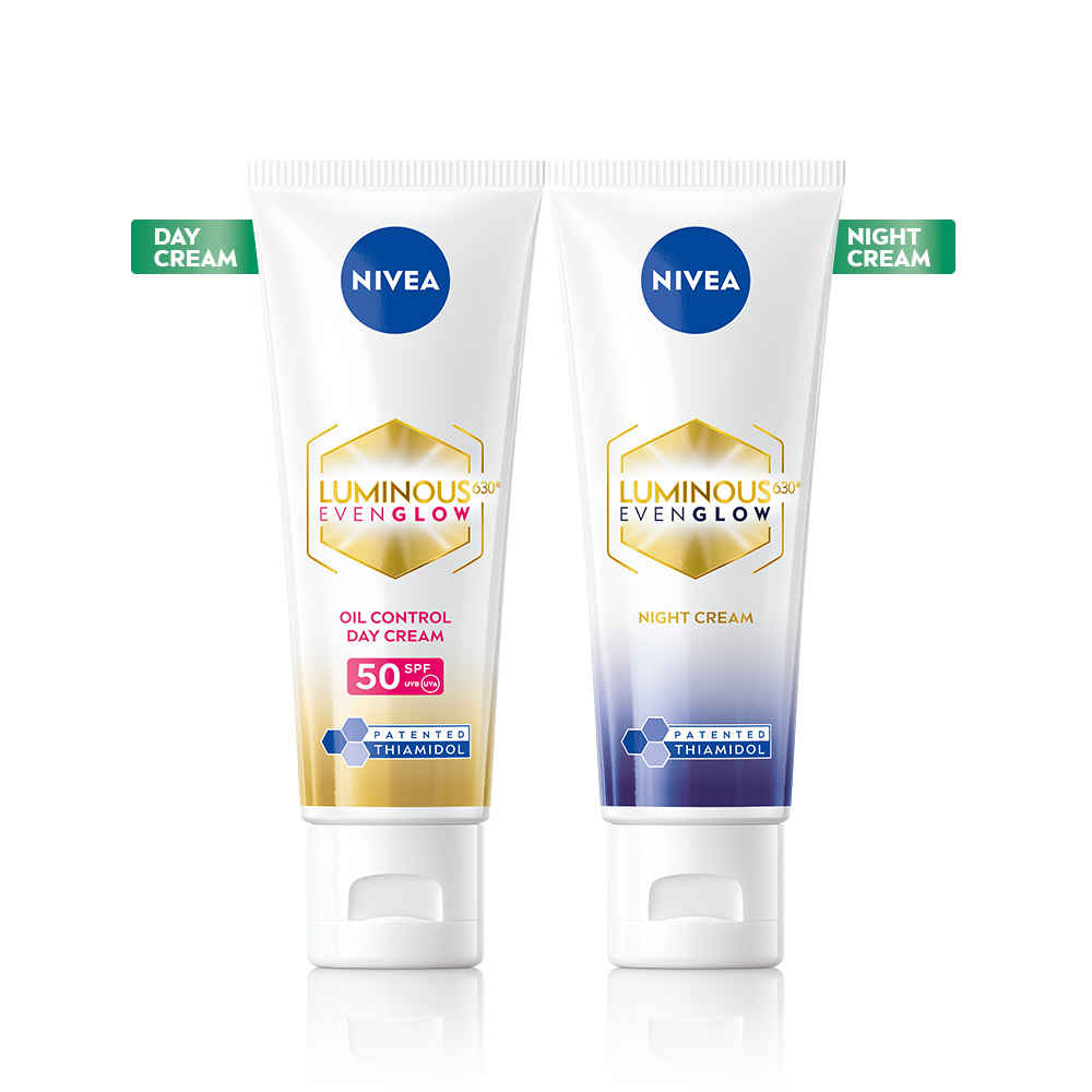 Buy NIVEA Luminous Even Glow Day and Night Cream Combo ( Combo of 2) - Purplle
