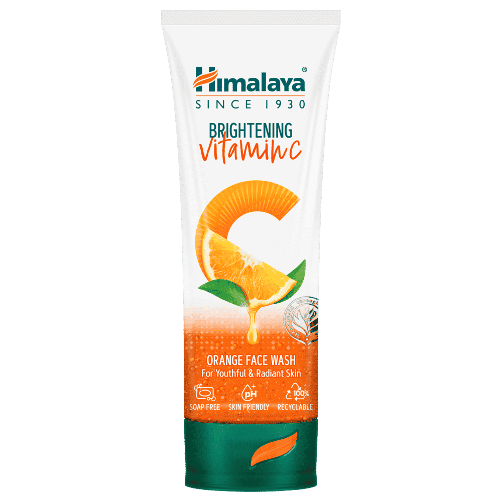 Buy Himalaya Brightening Vitamin C Orange Face Wash | Brightening Face Cleanser | Remove Dull Skin | 100 ml - Purplle