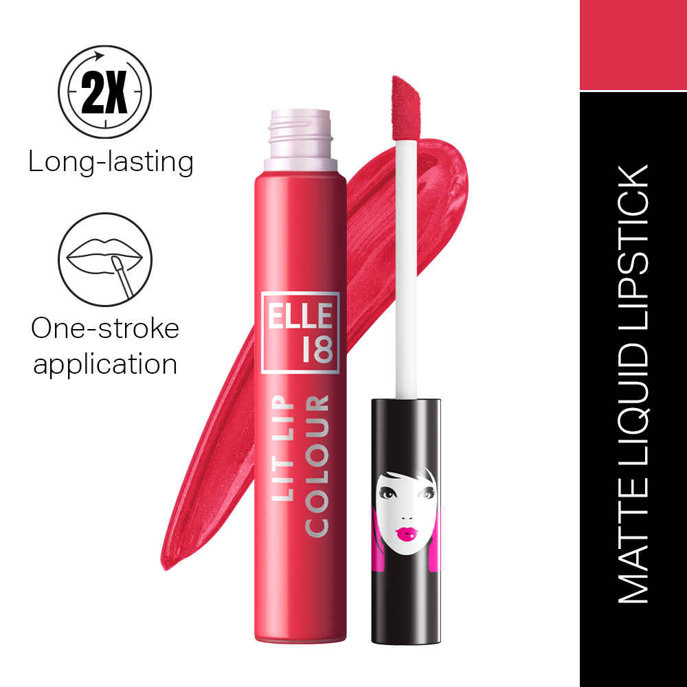 Buy Elle18 Liquid Lip Color, Perfect Pink, 5.6 ml - Purplle