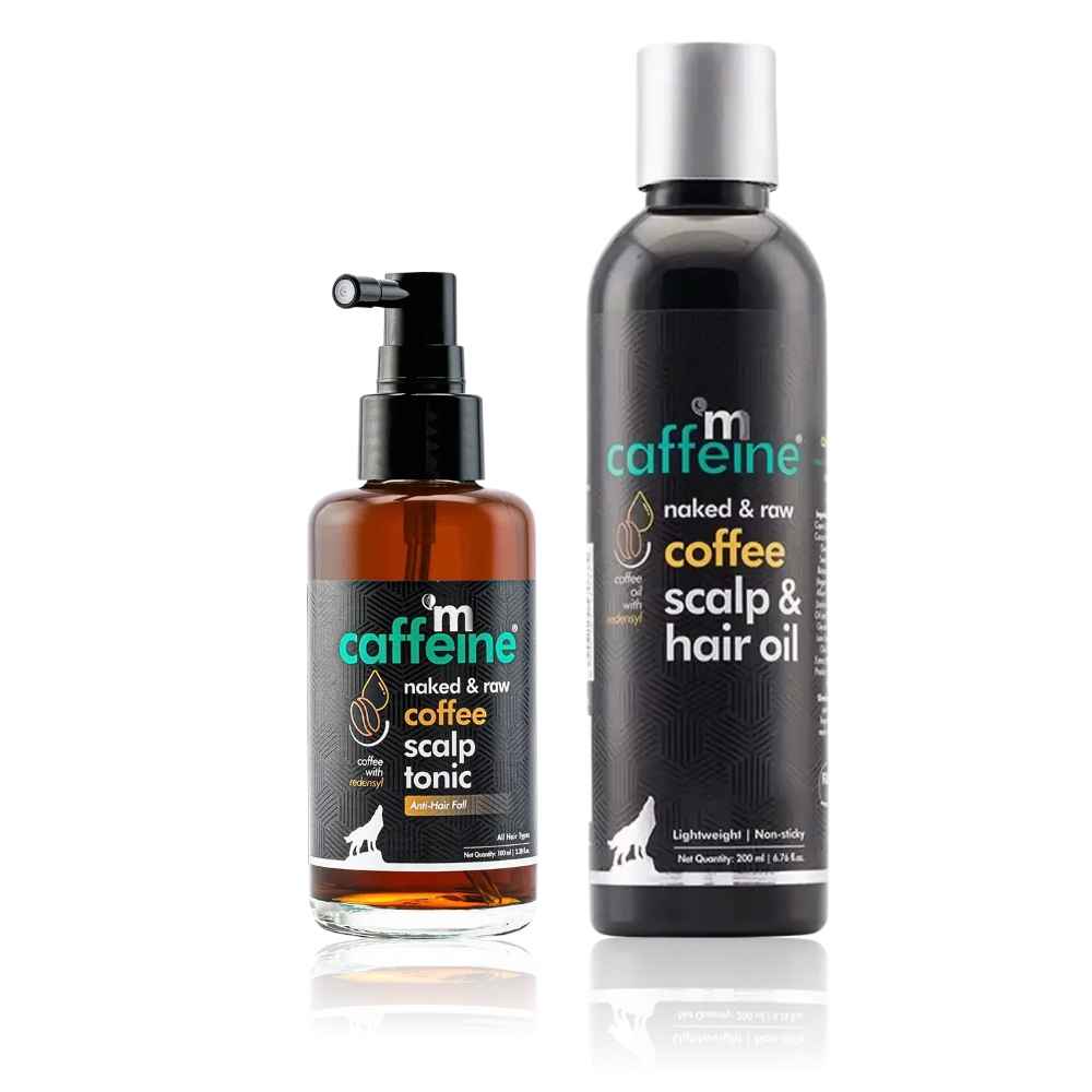 Buy mCaffeine Hair Growth Duo (Hair oil 200ml + Scalp Tonic 100ml) - Purplle