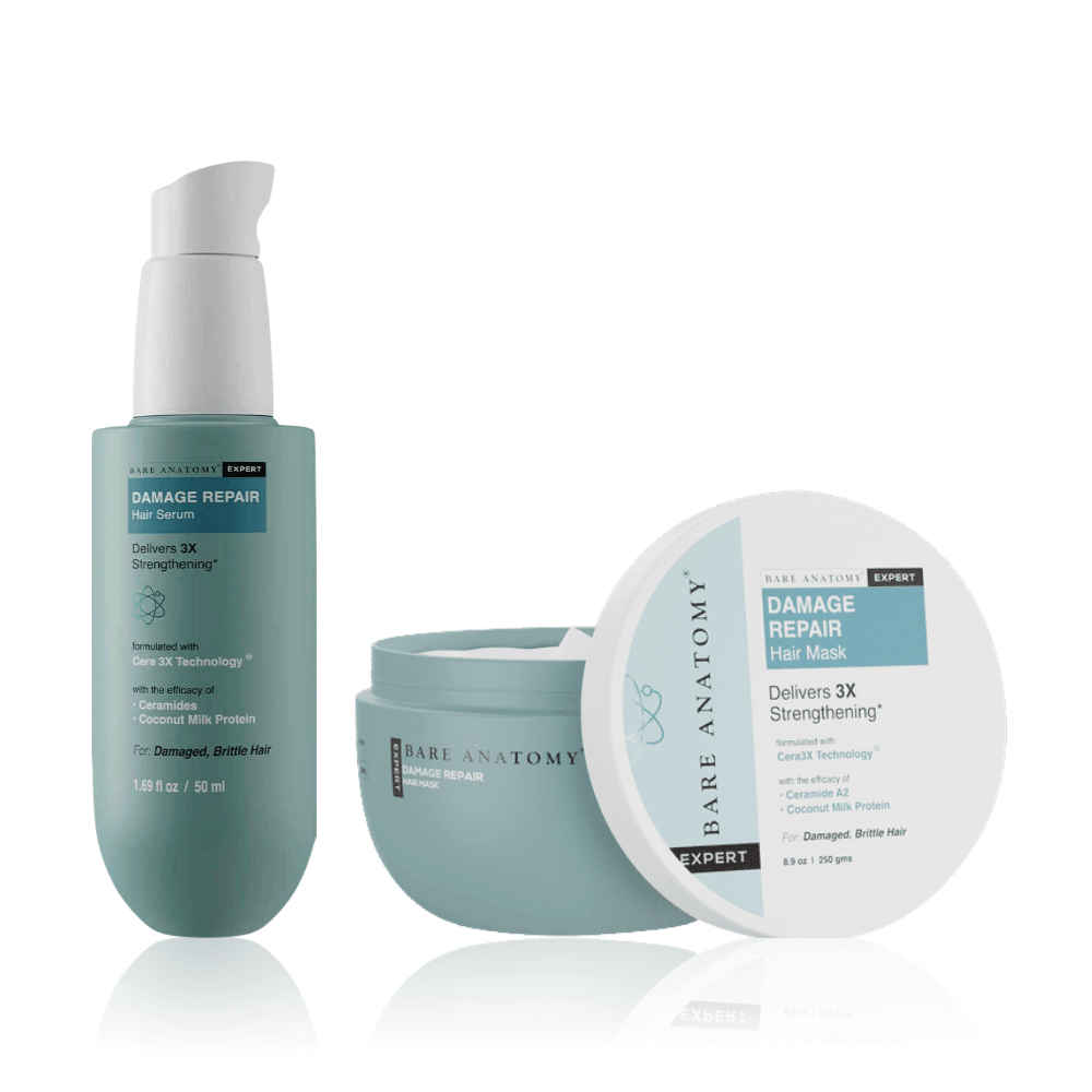 Buy Bare Anatomy Damage Repair Kit (Hair Mask 250 gm + Hair Serum 50 ml) - Purplle