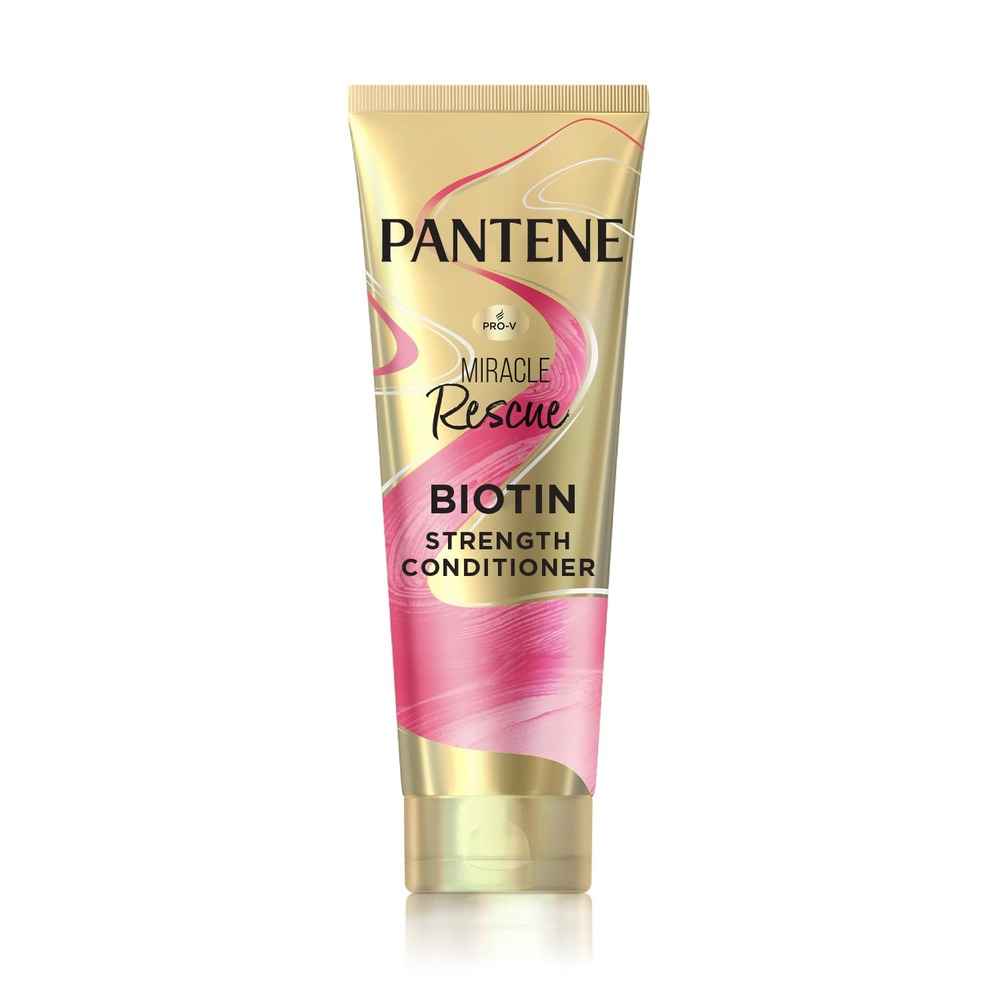 Buy Pantene Miracle Rescue Biotin Strength Conditioner | 10x Stronger Hair | Lightweight, smooth | Suitable for all hair types | 200 ml - Purplle