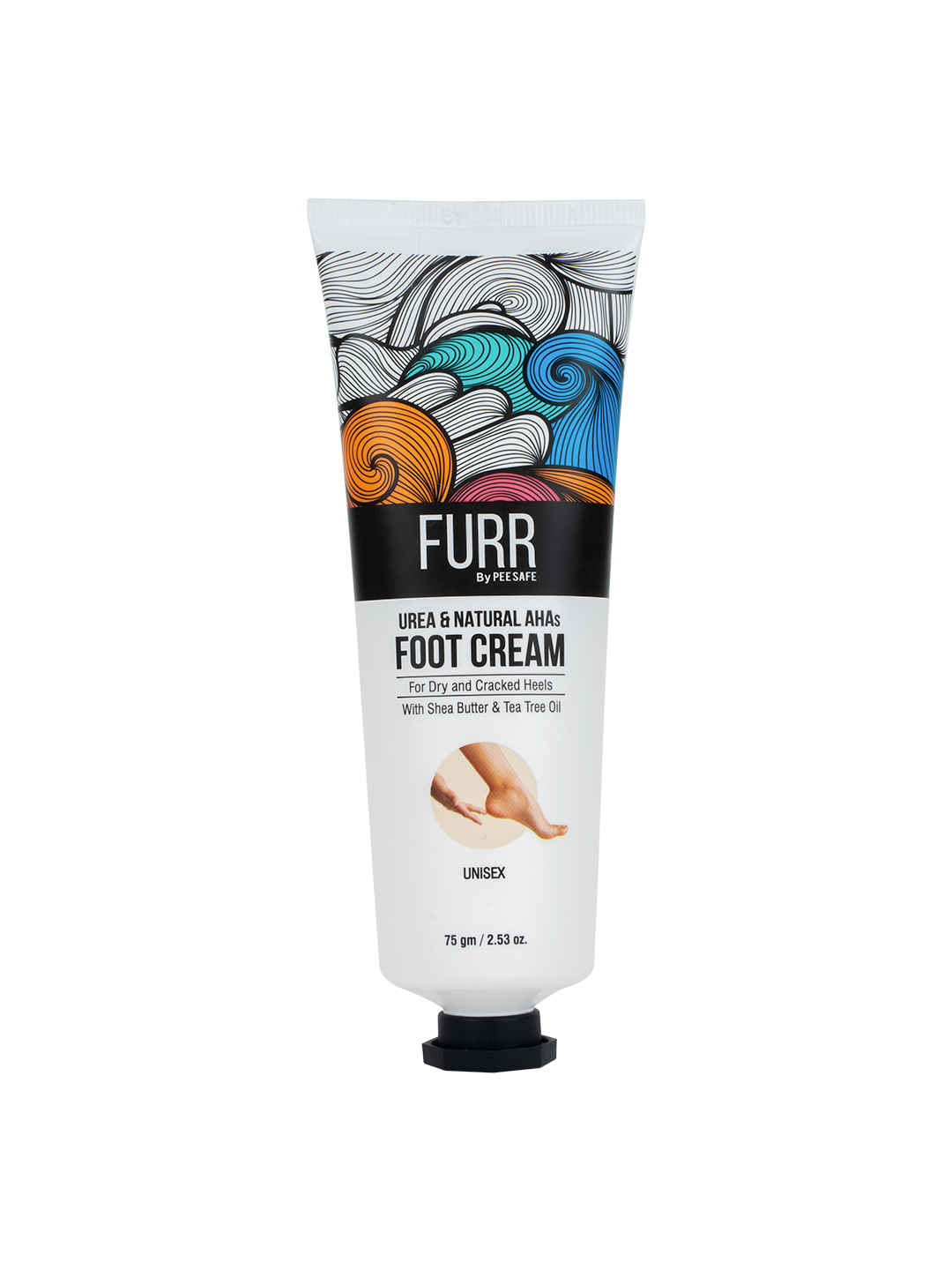 Buy FURR By Pee Safe Urea & Natural AHAs Foot Cream - For Dry & Cracked Heels 75 gm - Purplle