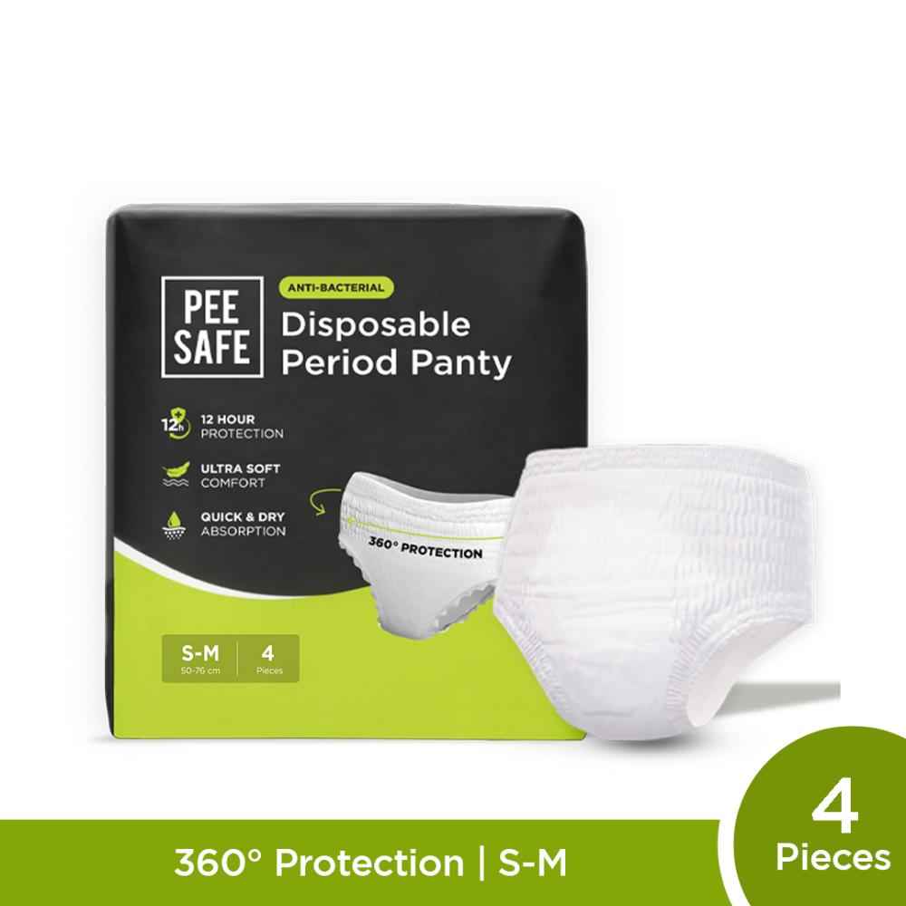 Buy Pee Safe Disposable Period Panties for Women (S-M) - 4 Pc - Purplle