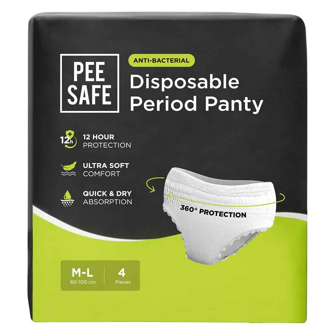 Buy Pee Safe Disposable Period Panties for Women (M-L) - 4 Pc - Purplle