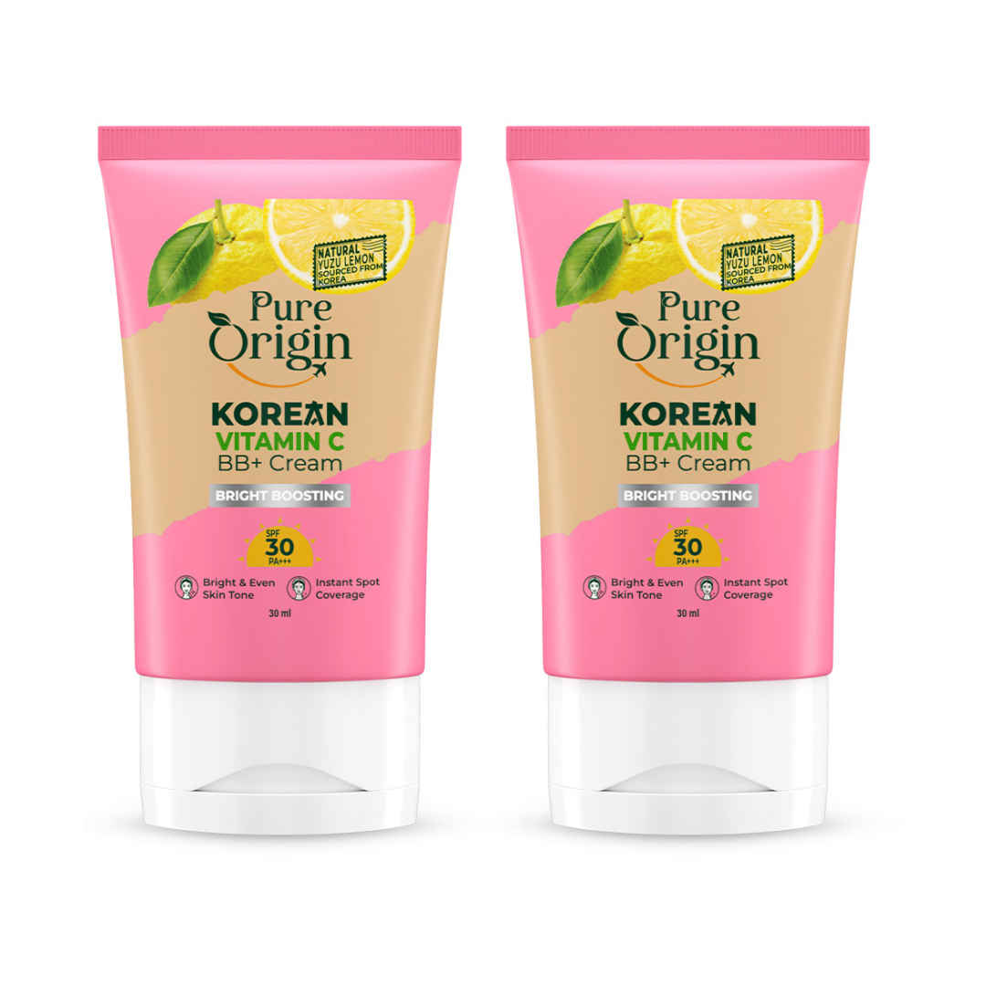 Buy Pure Origin Korean Vitamin C Bright Boosting BB+ Cream 30 gm (Pack of 2) - Purplle