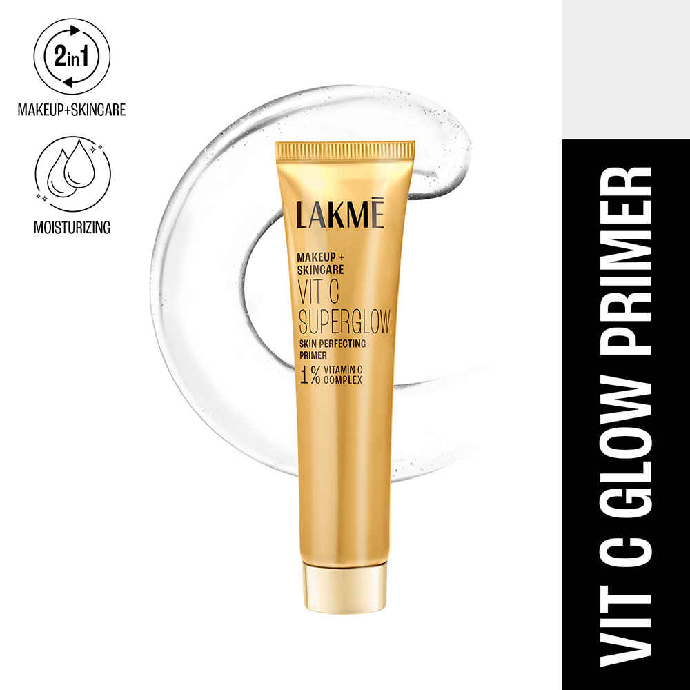 Buy Lakme Makeup+Skincare VitC Superglow Skin Perfecting Primer 30 ml - Purplle