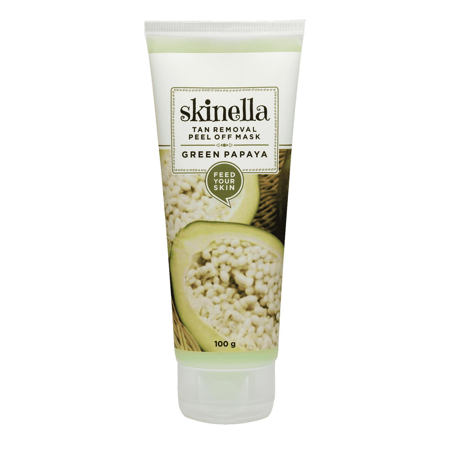 Buy Skinella Green Papaya Tan Removal Peel Off Mask (100 gm) - Purplle