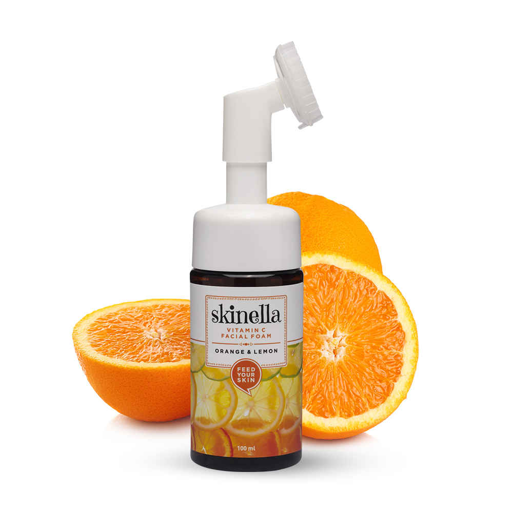 Buy Skinella Vitamin C Orange & Lemon Face Foam 100 ml - Purplle