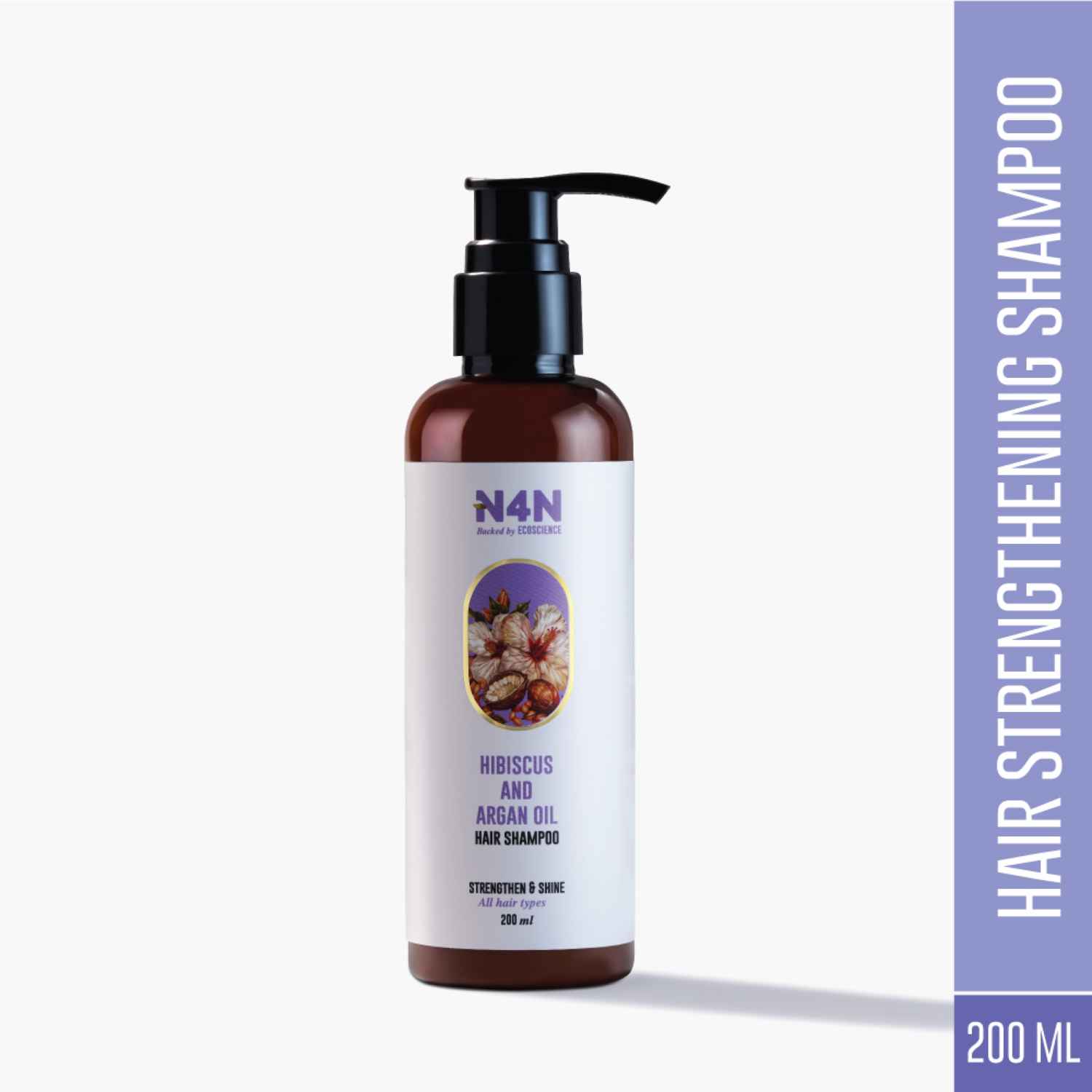 Buy Nature4Nature Hair Shampoo|with Hibiscus & Argan Oil | for Glossy Shiny Hair | Damage Repair & Protection | Cruelty-Free | All Hair Types | 200 ml - Purplle