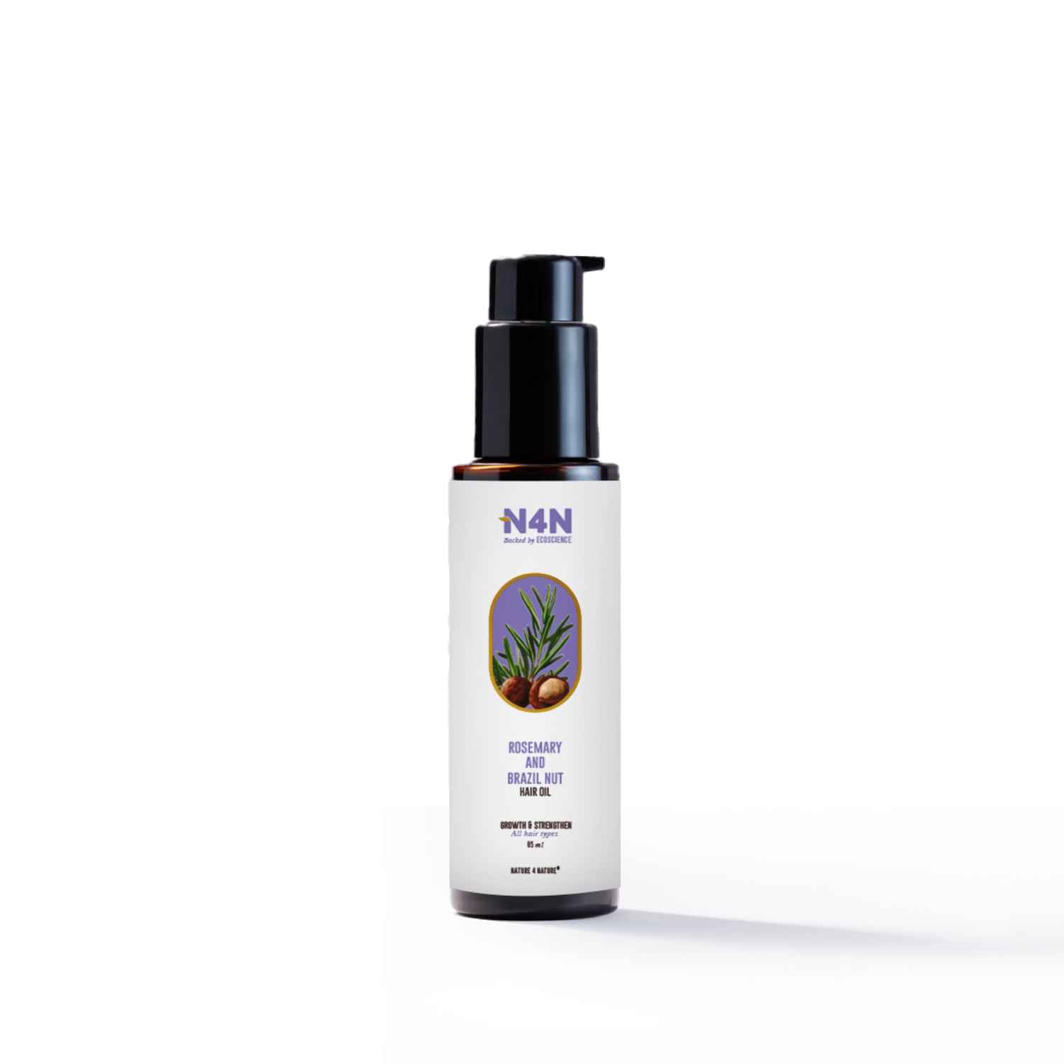 Buy Nature4Nature Rosemary Hair Oil for Hair Growth – Hair Nourishment with Pure Rosemary and Brazil Nut Essential Oil |Controls Hair Fall, Strengthens Roots, for Healthy Scalp & Long Hair |85 ml - Purplle