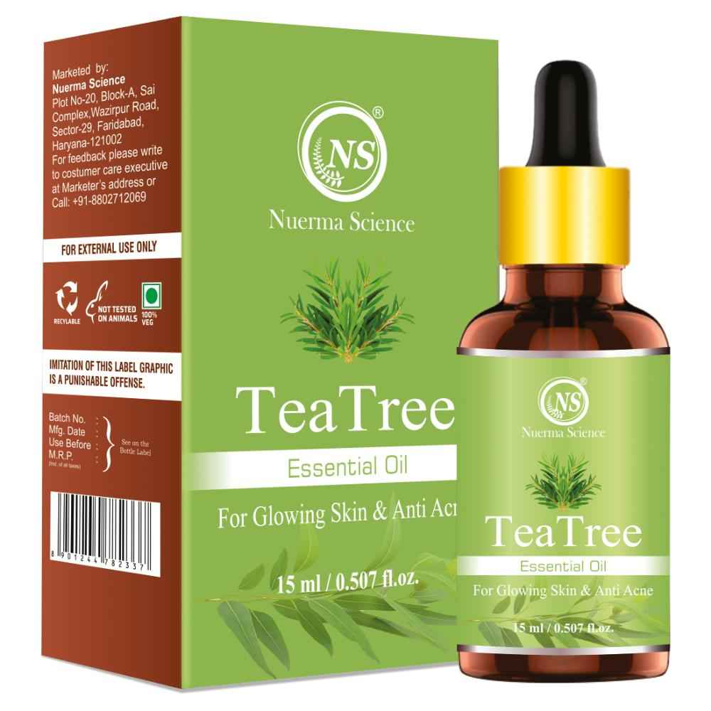 Buy Nuerma Science Tea Tree Essential Oil (100% Pure and Natural, Therapeutic Grade) After Bath Oil Hair Oil (15 ml) - Purplle