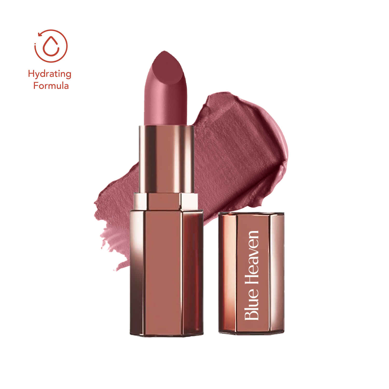 Buy Blue Heaven Roseate Soft Matte Lipstick Infused With Argan & Rosehip Oil for Intense Hydration | High Color Payoff | Long Lasting Lipstick for women | Muted Rose | 4 gm - Purplle