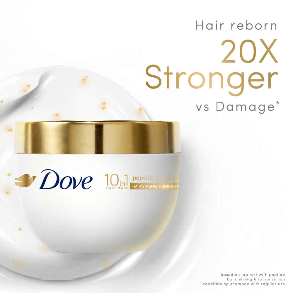Buy Dove Peptide Bond Strength Hair Treatment Mask | 300 ml - Purplle