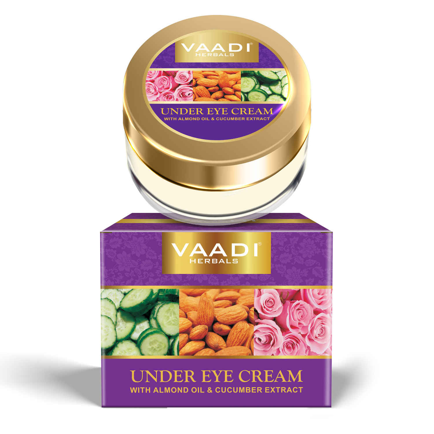Buy Vaadi Herbals Under Eye Cream - Almond Oil & Cucumber Extract (30 gm) - Purplle