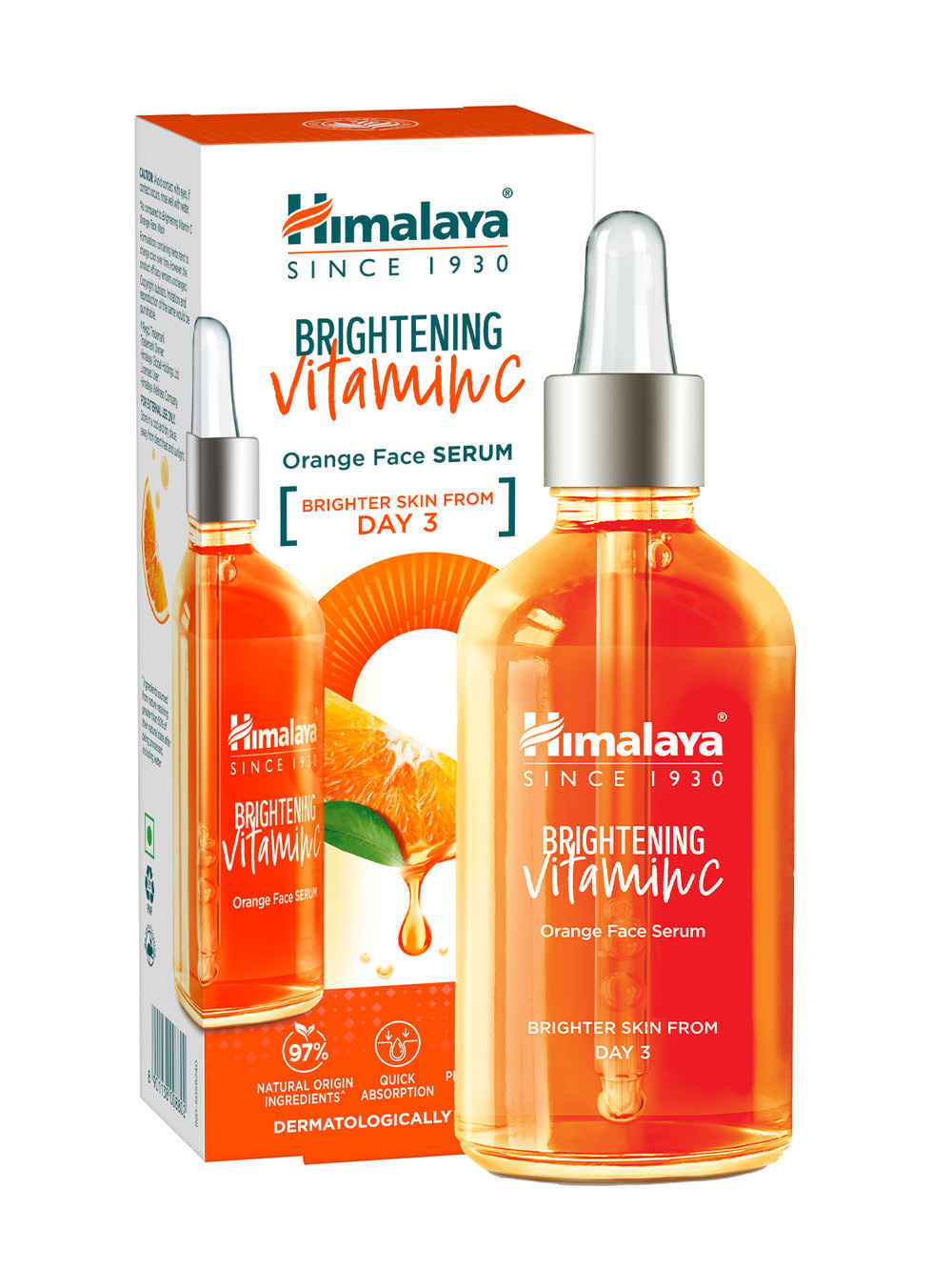 Buy Himalaya Brightening Vitamin C Serum I 5X Vitamin C & 10 X Niacinamide I Brighter Skin from Day 3 | 15 ml - Purplle