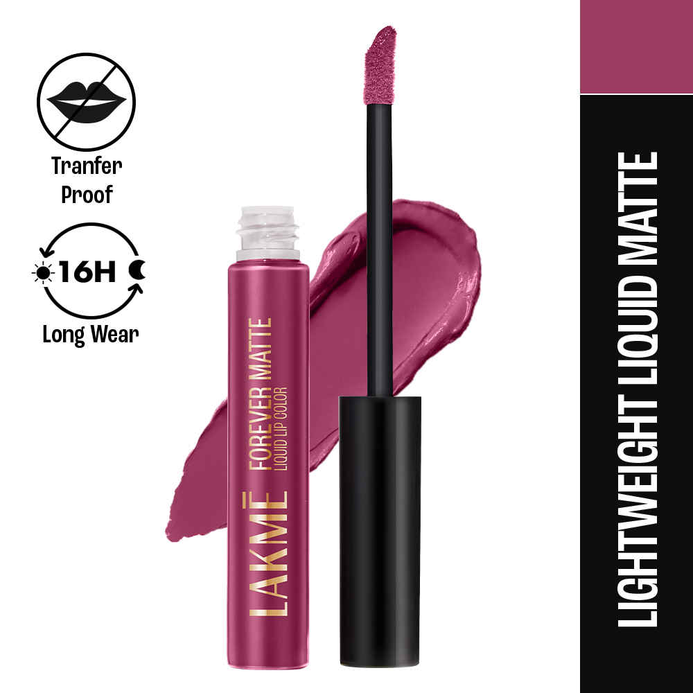 Buy Lakme Forever Matte Liquid Lip, 16hr Lipstick, Lightweight & transferproof - Fuschia Chic, 5.6ml - Purplle