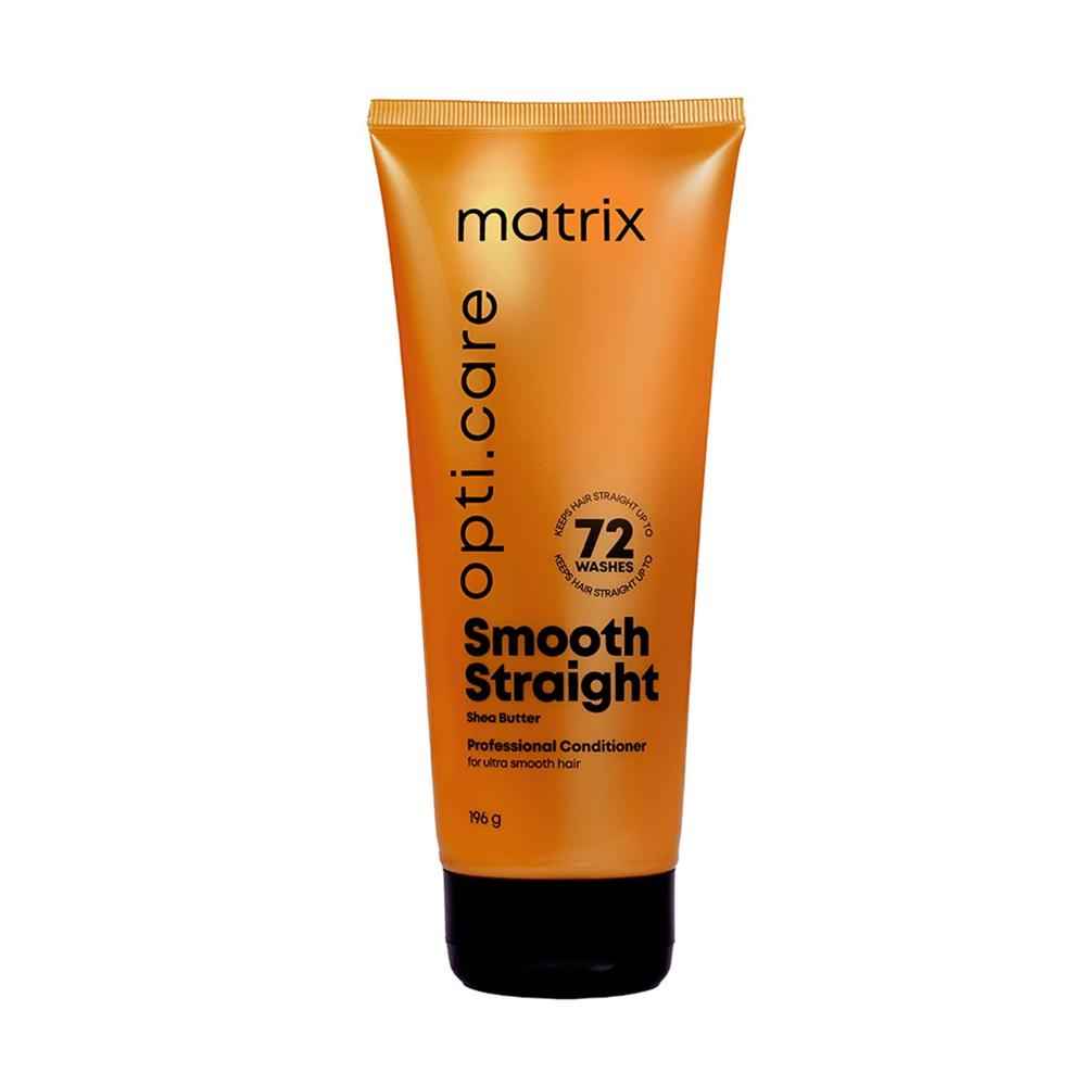 Buy MATRIX Opti.Care Smooth Straight Professional Conditioner for Frizzy, Hair 96Hr Frizz Control, Used by 1 Lakh Hairstylists, with Shea Butter, 196 gm - Purplle