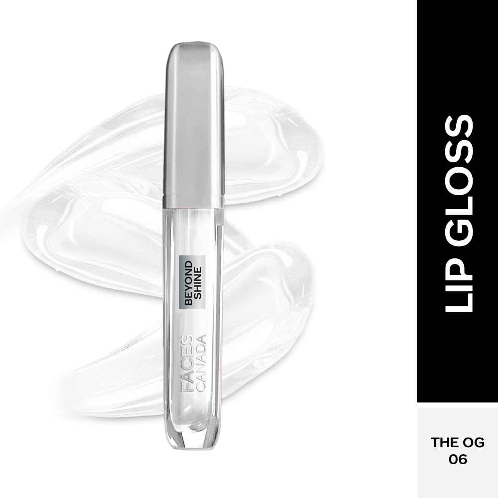 Buy FACES CANADA Beyond Shine Lip Gloss - The OG 06, 3.8 ml| Lightweight Non-Sticky Luxurious Texture For Glossy Lips | Instant Shine | Fuller, Supple & Plump Lips | 24HR Hydration - Purplle