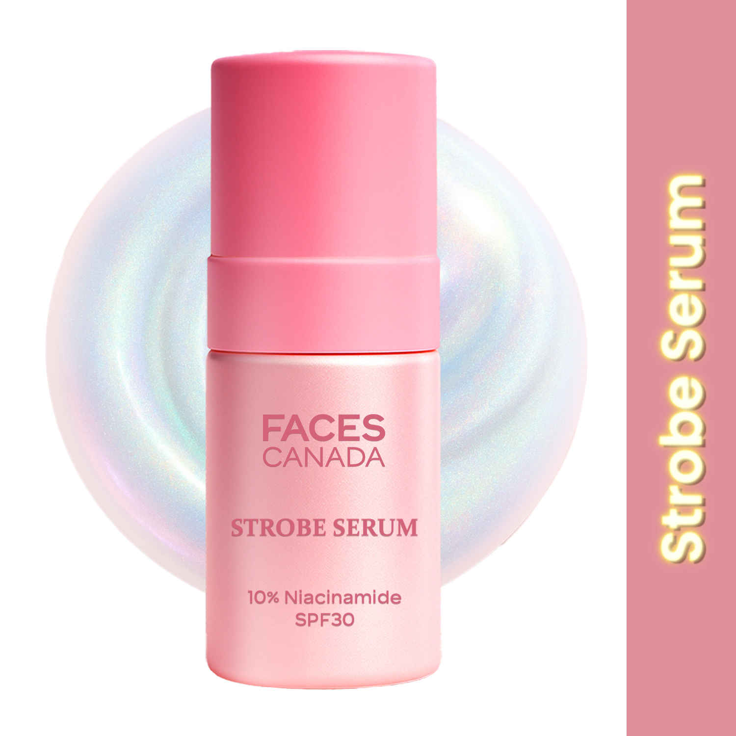 Buy FACES CANADA Strobe Serum - 27 ml | Brigtening Serum + Strobe Cream + SPF 30 Sunscreen | 10% Niacinamide | Removes Dark Spots & Hyperpigmentation | GlowLift Complex | Instant Glow - Purplle