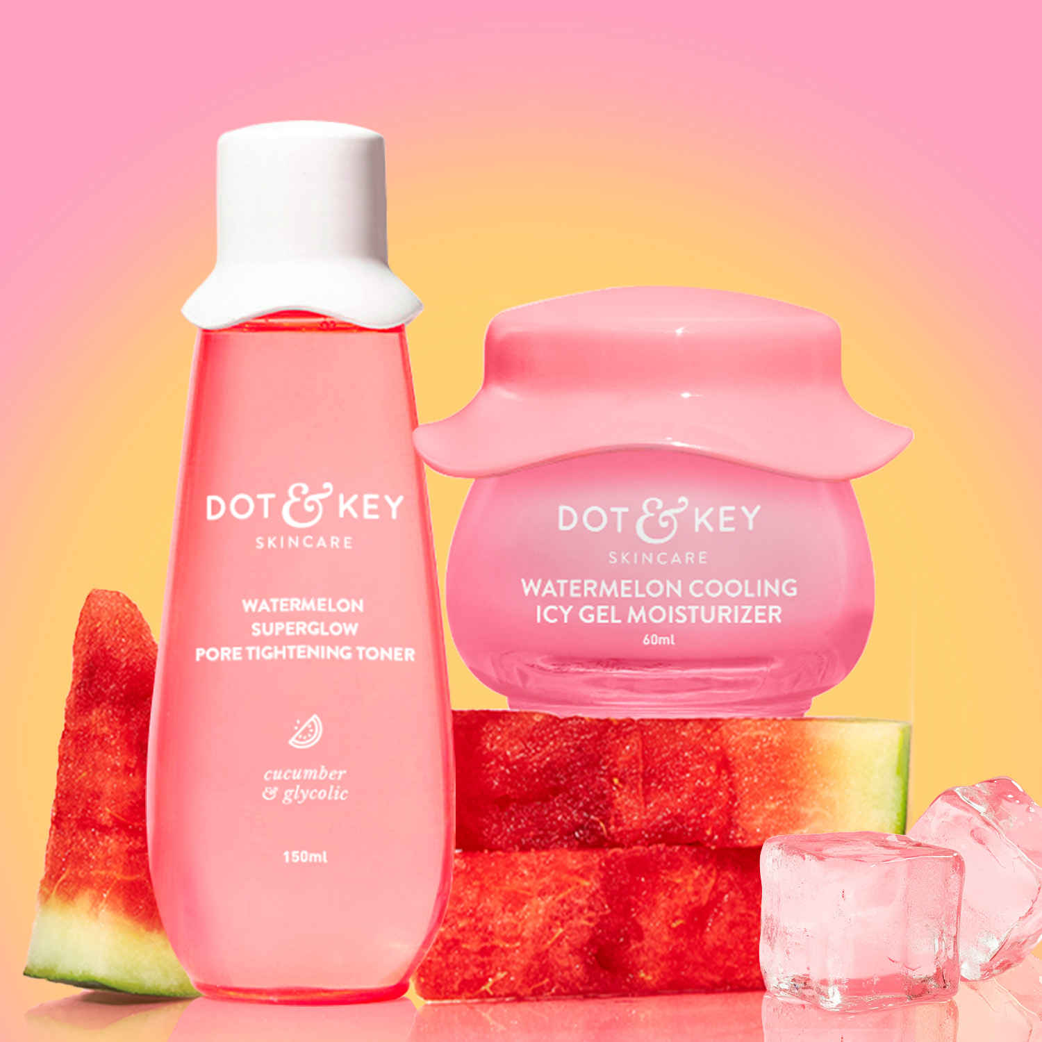 Buy Dot & Key Watermelon Fresh Glow + Pore Care Skin Care Kit Combo of 2 - Purplle