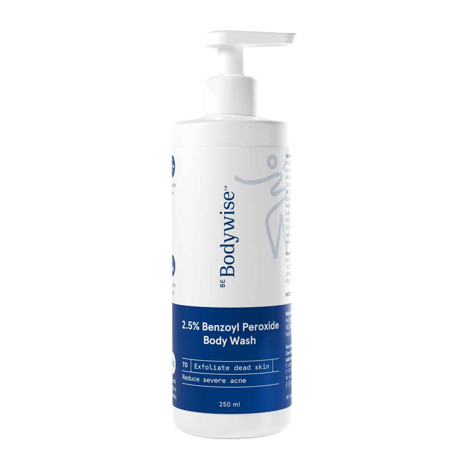 Buy Be Bodywise 2.5% Benzoyl Peroxide Body Wash - 250 ml - Purplle