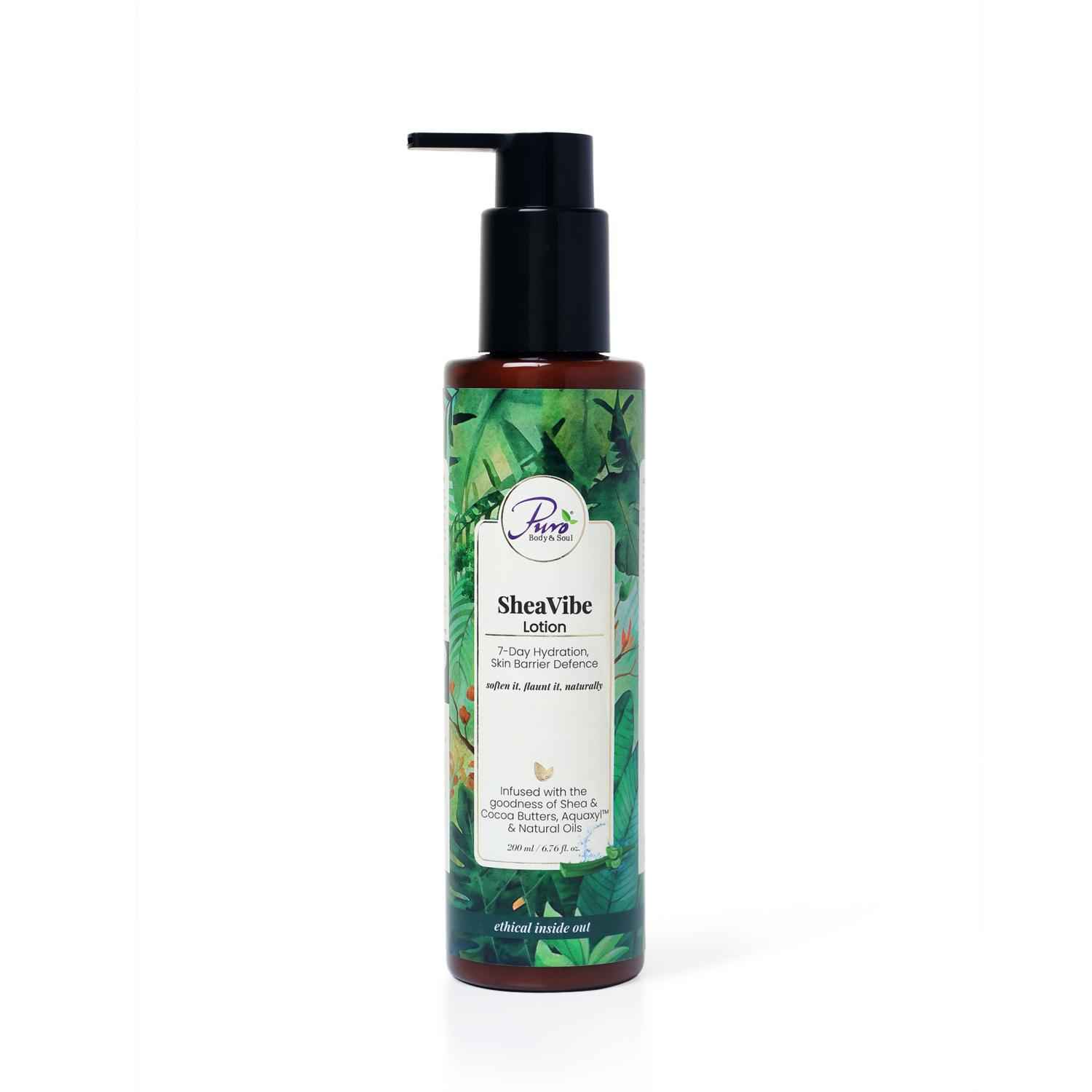 Buy Puro Body & Soul Shea Vibe Lotion 200 ml - Purplle