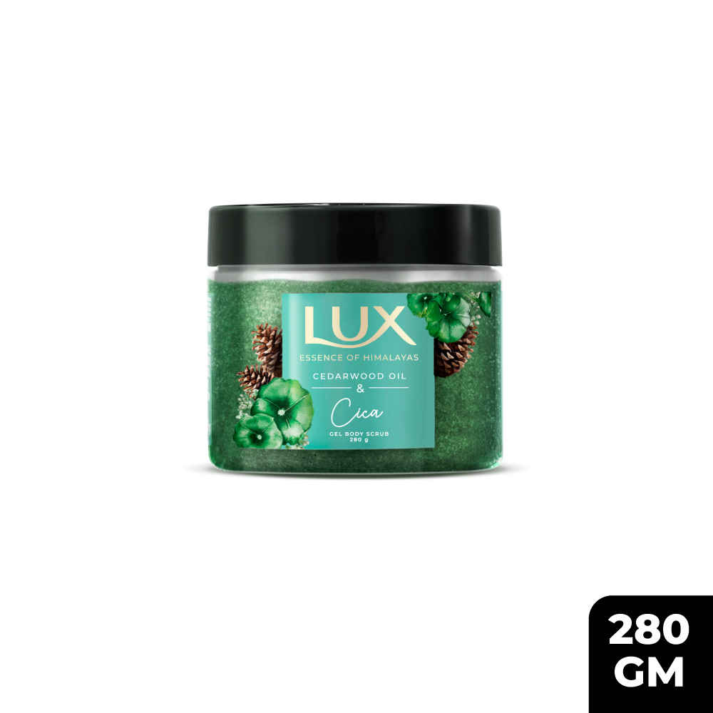 Buy Lux Essence of Himalayas Cedarwood Oil & Cica Gel Body Scrub (280 gm) - Purplle