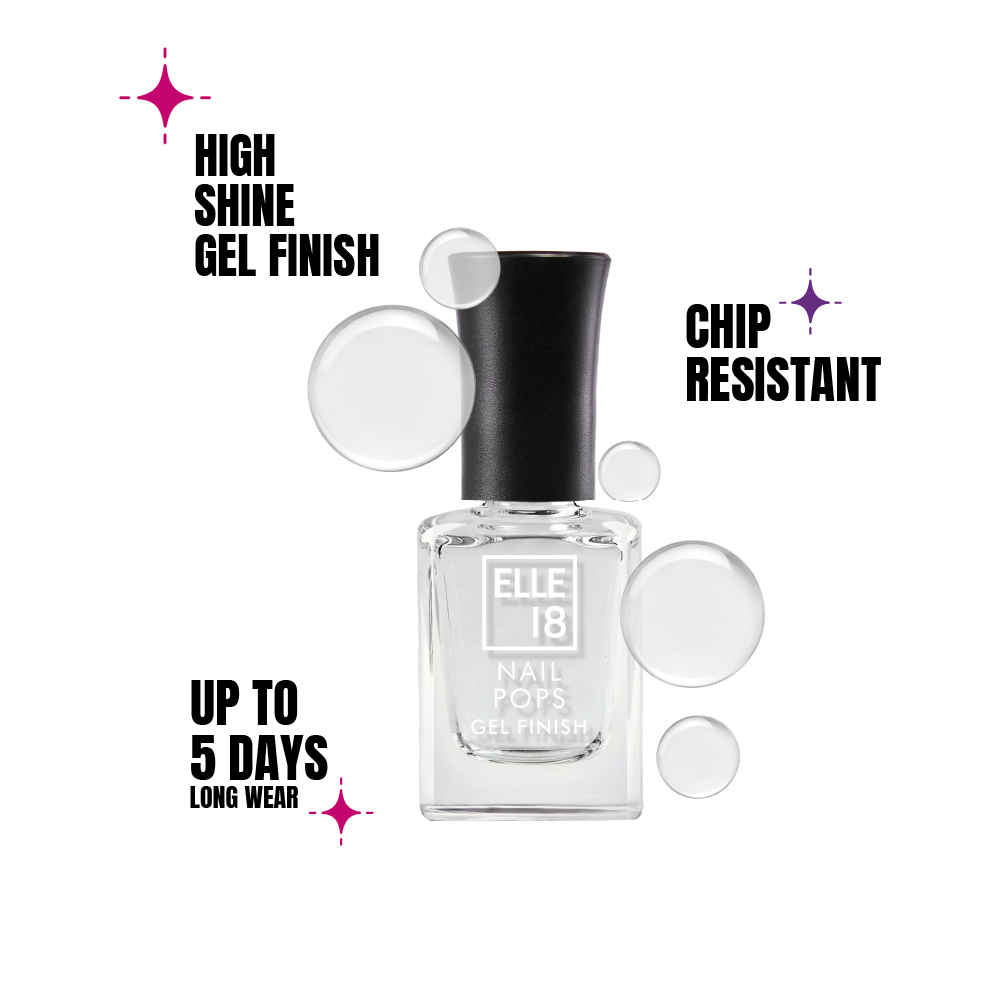 Buy Elle18 Nail Pop Gel Finish -G5 (10 ml) - Purplle