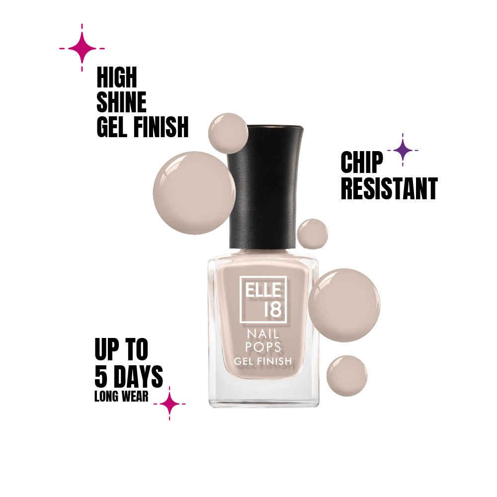 Buy Elle18 Nail Pop Gel Finish G18 (10 ml) - Purplle