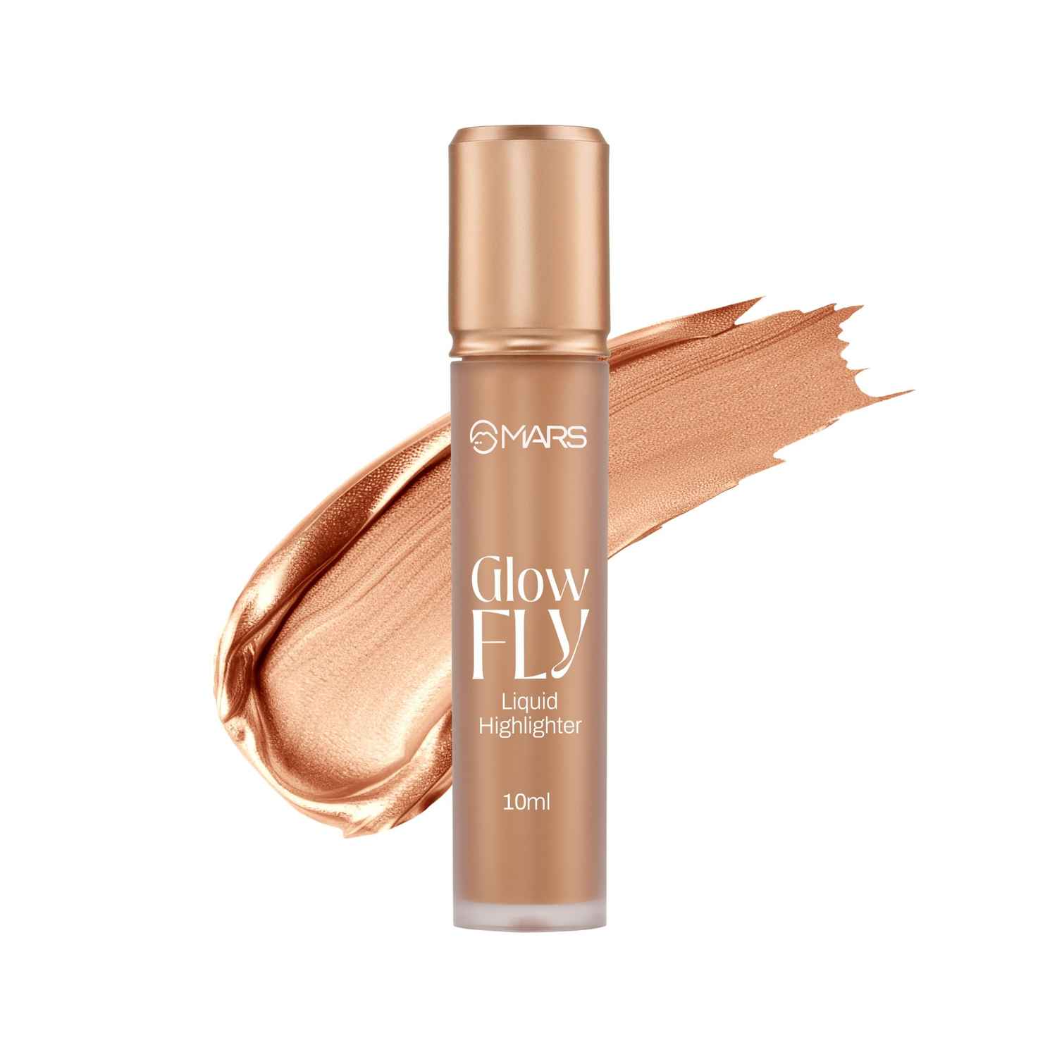 Buy Mars Glow Fly Liquid Highlighter (10 ml) (03-Winged Gold) | Enriched With Sunflower Seed Oil | Radiant Glow | No Chunky Particles | Light-Weight & Long-Lasting | Ultra Blendable Formula - Purplle
