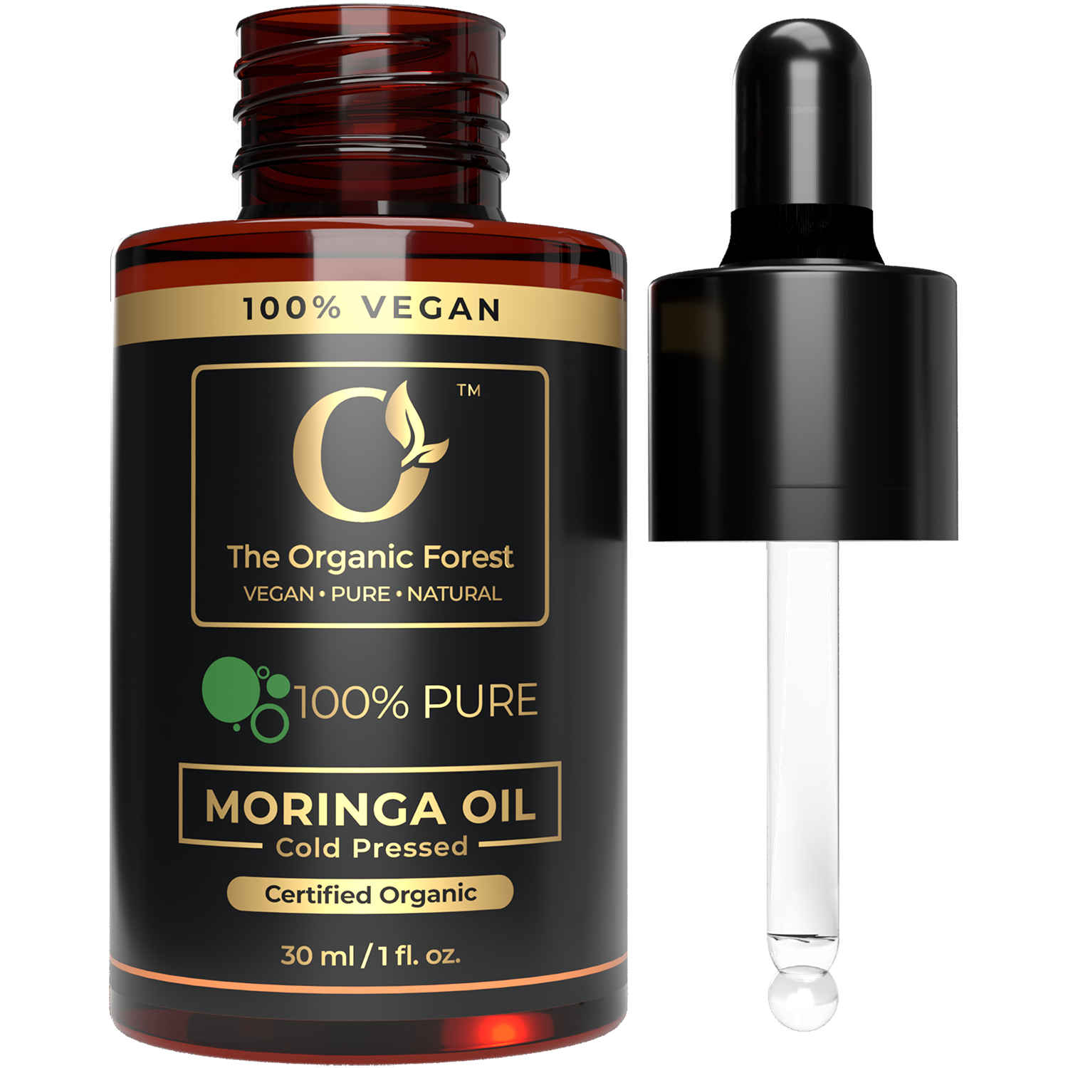 Buy The Organic Forest Plant Based Organic Neem Oil for Skin, Hair and Plants – Pure Cold Pressed Neem Oil For Hair Dandruff and Lice – Soothing & Nourishing 30 ml - Purplle