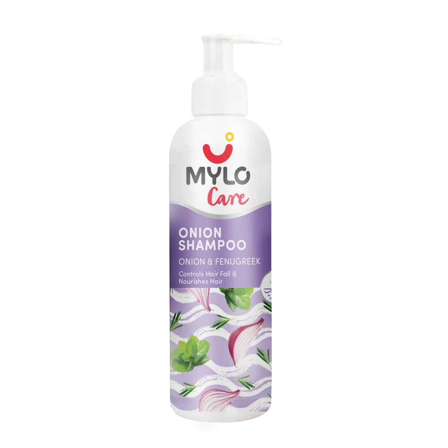 Buy Mylo Anti Hair Fall Shampoo with Onion Oil & Bhringraj for Hair Fall Control and Frizz Free Hair 200 ml - Purplle
