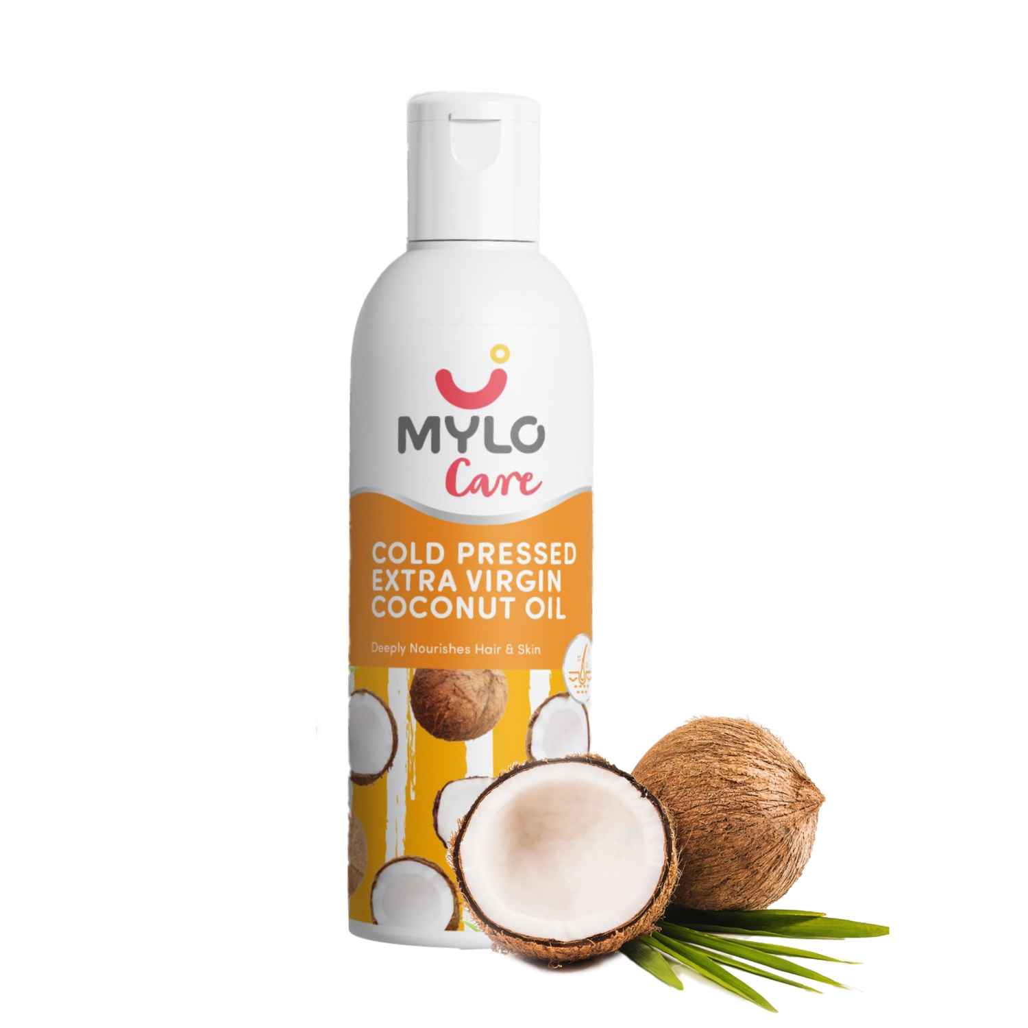 Buy Mylo Coconut Oil for Strong Hair and Soft Skin 200 ml - Purplle