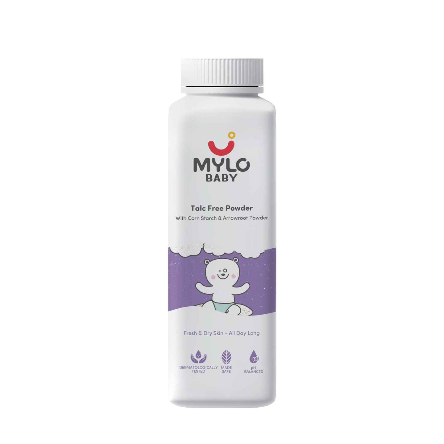Buy Mylo Baby Talc-Free Powder with Corn Starch For Relieves Itchiness & Softens Skin 300 gm - Purplle