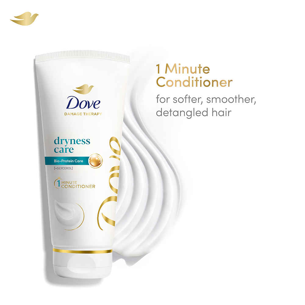 Buy Dove Dryness Care Hair Conditioner, For Dry & Frizzy Hair, Restores Smoothness, 175 ml - Purplle