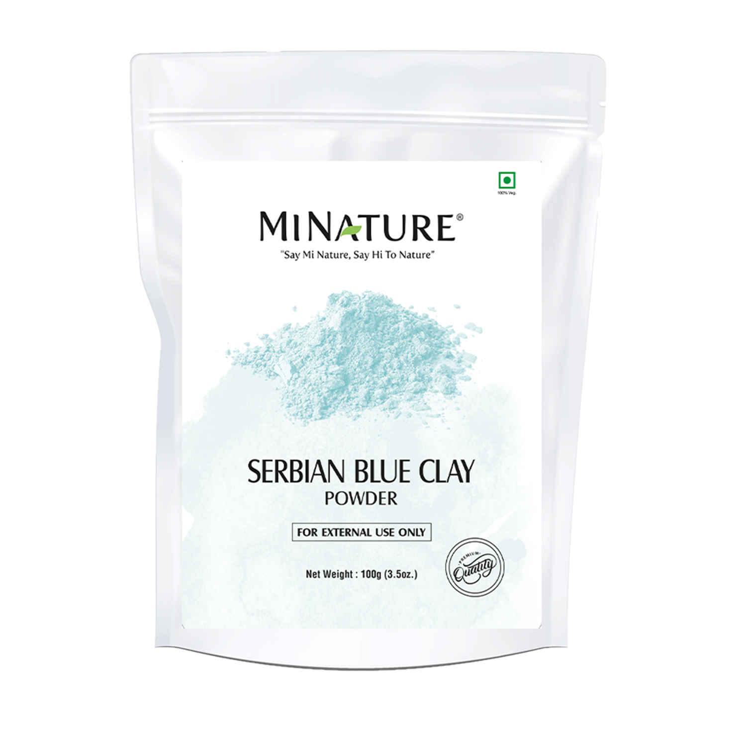 Buy MINATURE Serbian Blue Clay Powder – 100 gm Fine Clay for DIY Face Masks and Skincare Formulations - Purplle