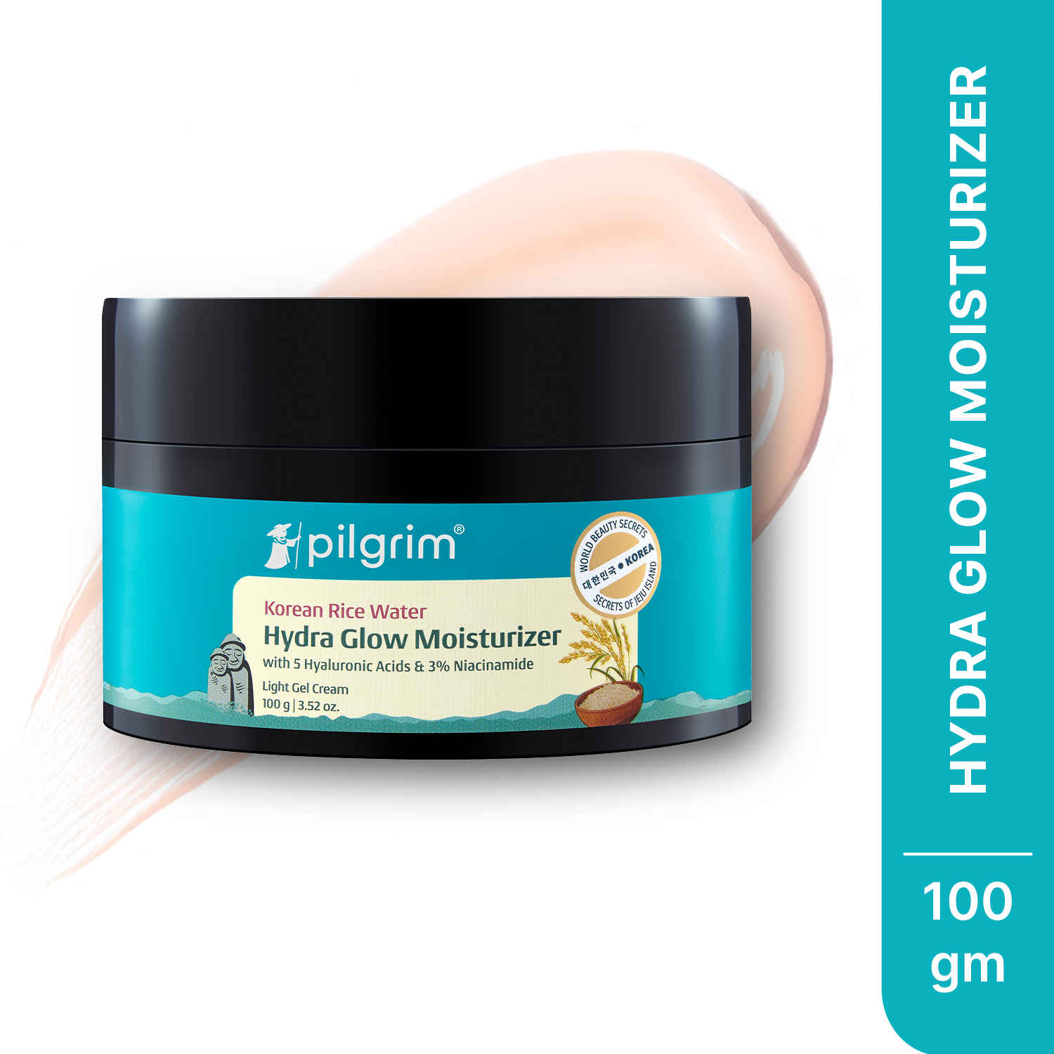 Buy Pilgrim Korean Rice Water Light Gel Hydra Glow Moisturizer with 5x Hydration 100 gm - Purplle