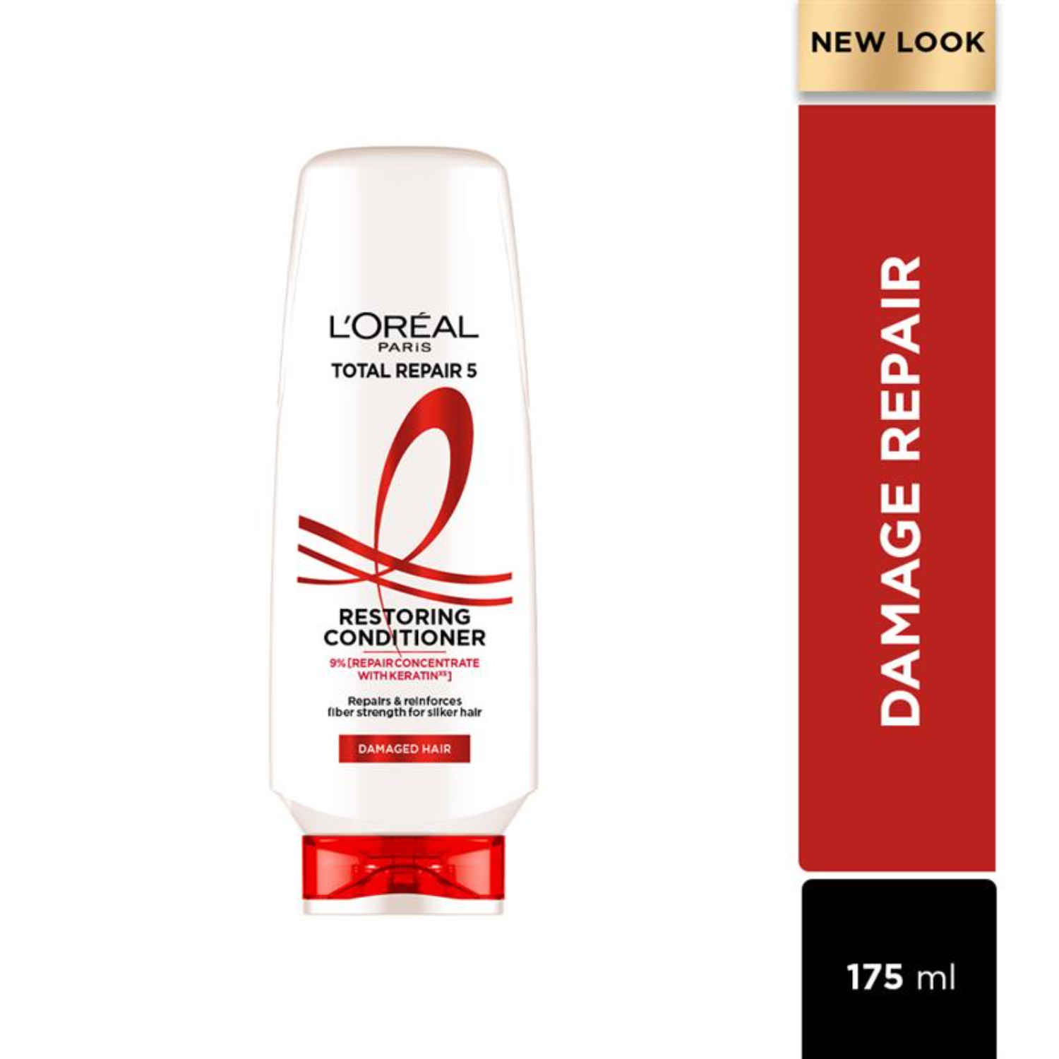 Buy L'Oreal Paris Total Repair 5 Conditioner For Damaged and Weak Hair Powered by Keratin XS Technology, 175 ml - Purplle